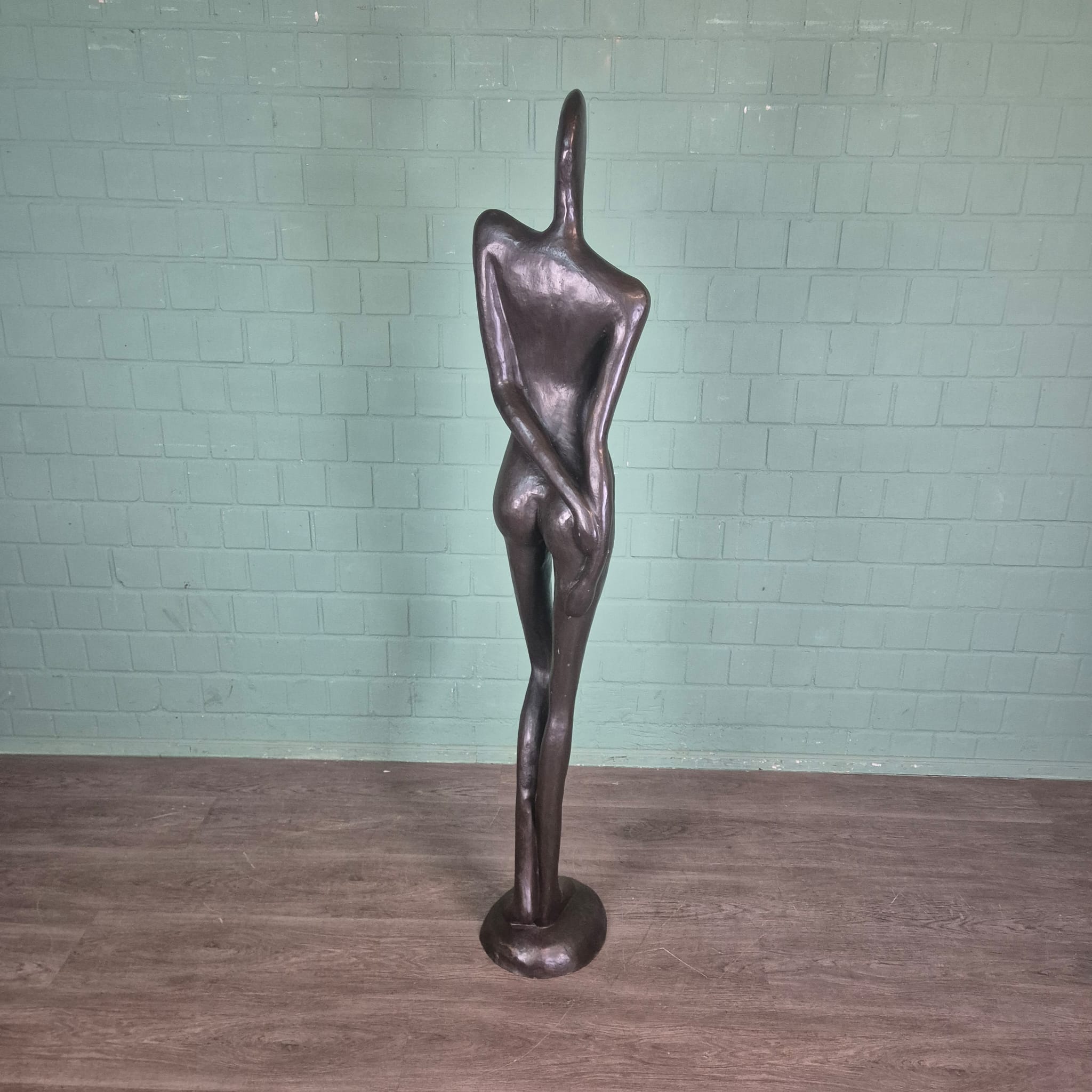 Skulptur Dekoration Frau 1,80 m Bronze – Bild 5