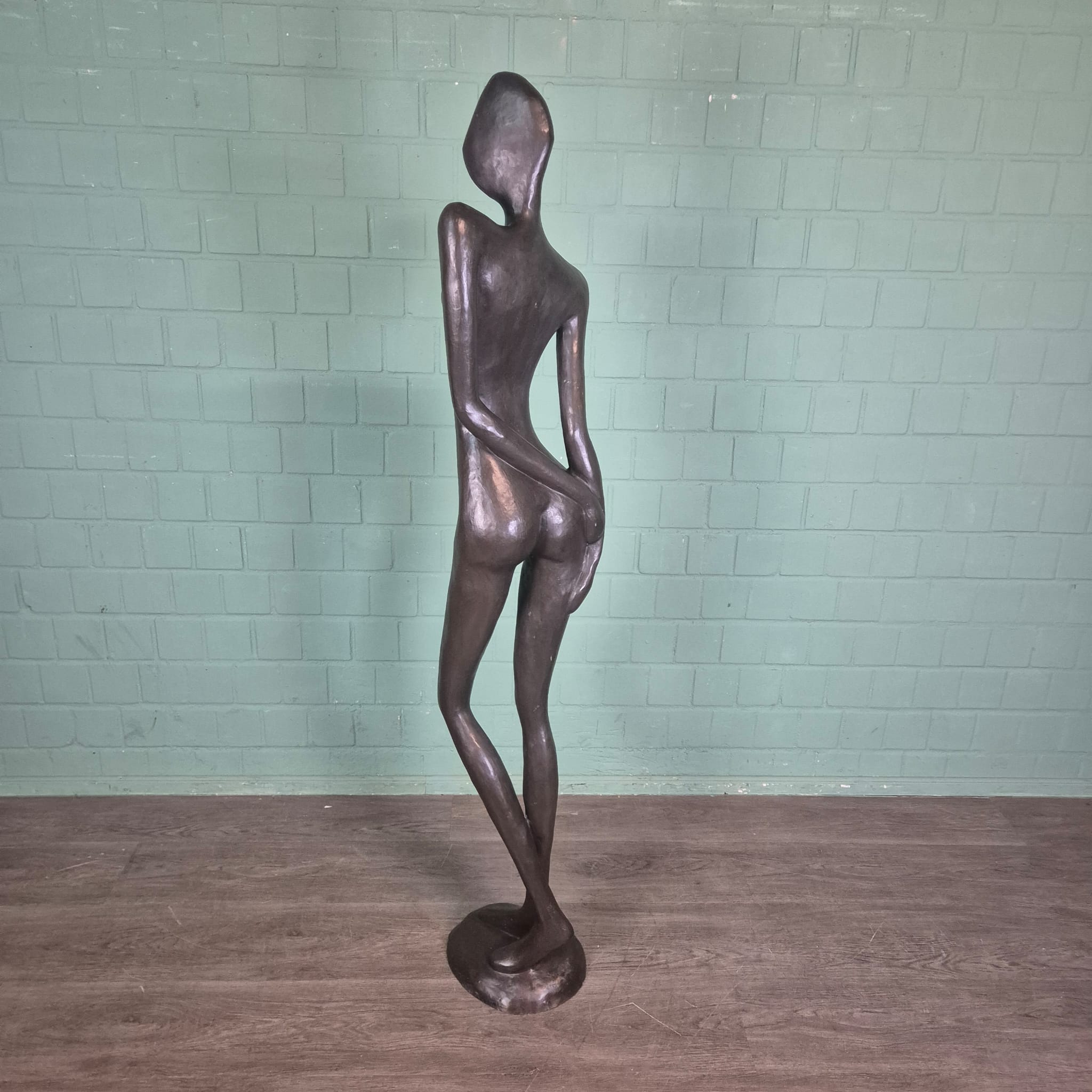 Skulptur Dekoration Frau 1,80 m Bronze – Bild 7