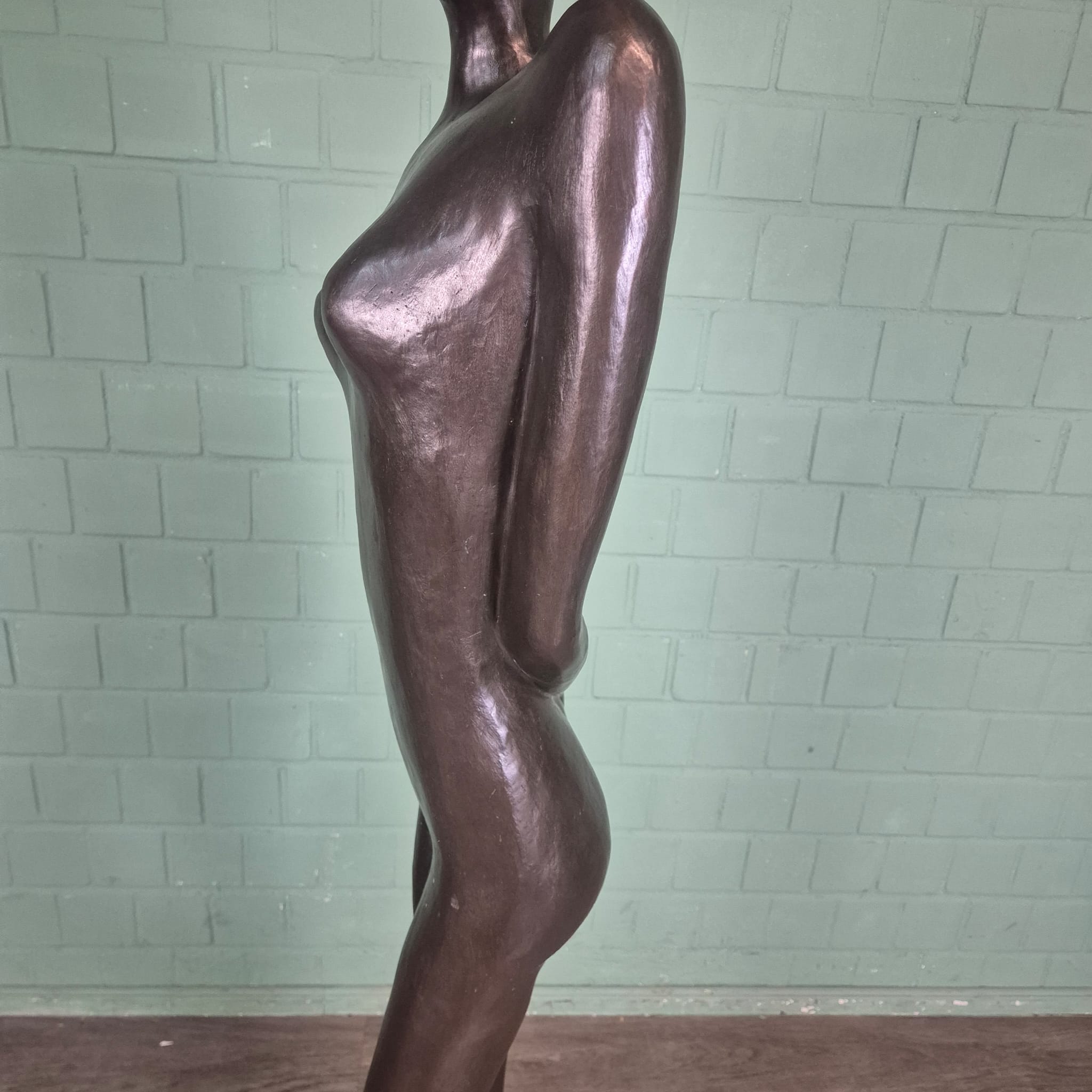 Skulptur Dekoration Frau 1,80 m Bronze – Bild 10