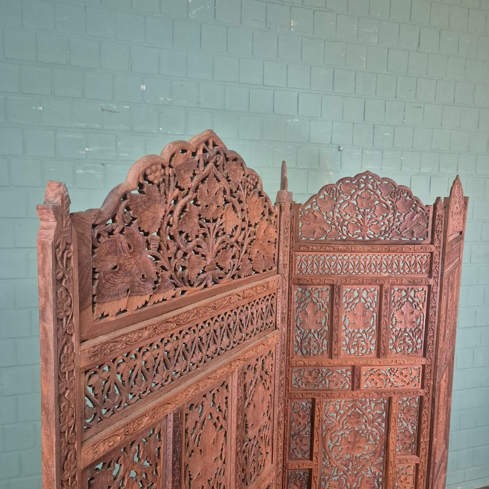 Paravent Teakholz 2,00 m x 1,90 m – Bild 5