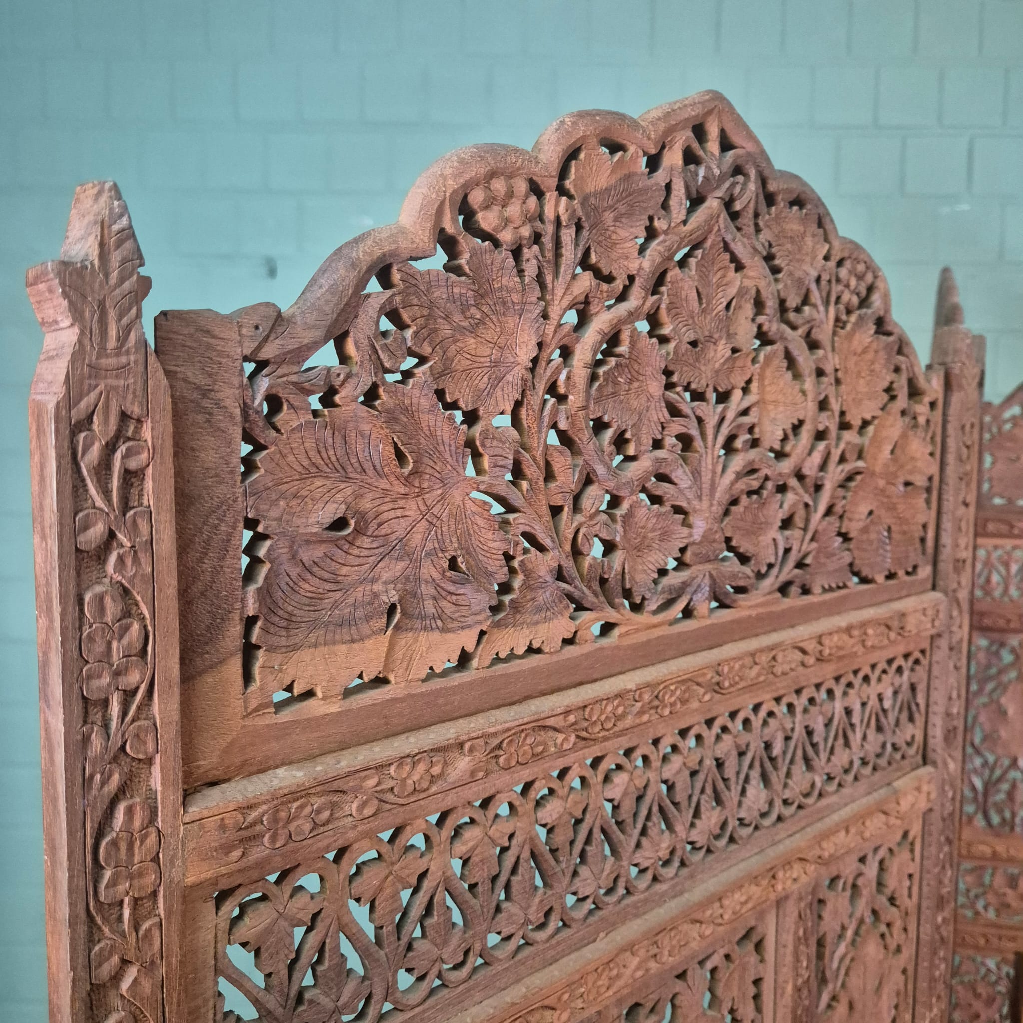 Paravent Teakholz 2,00 m x 1,90 m – Bild 6