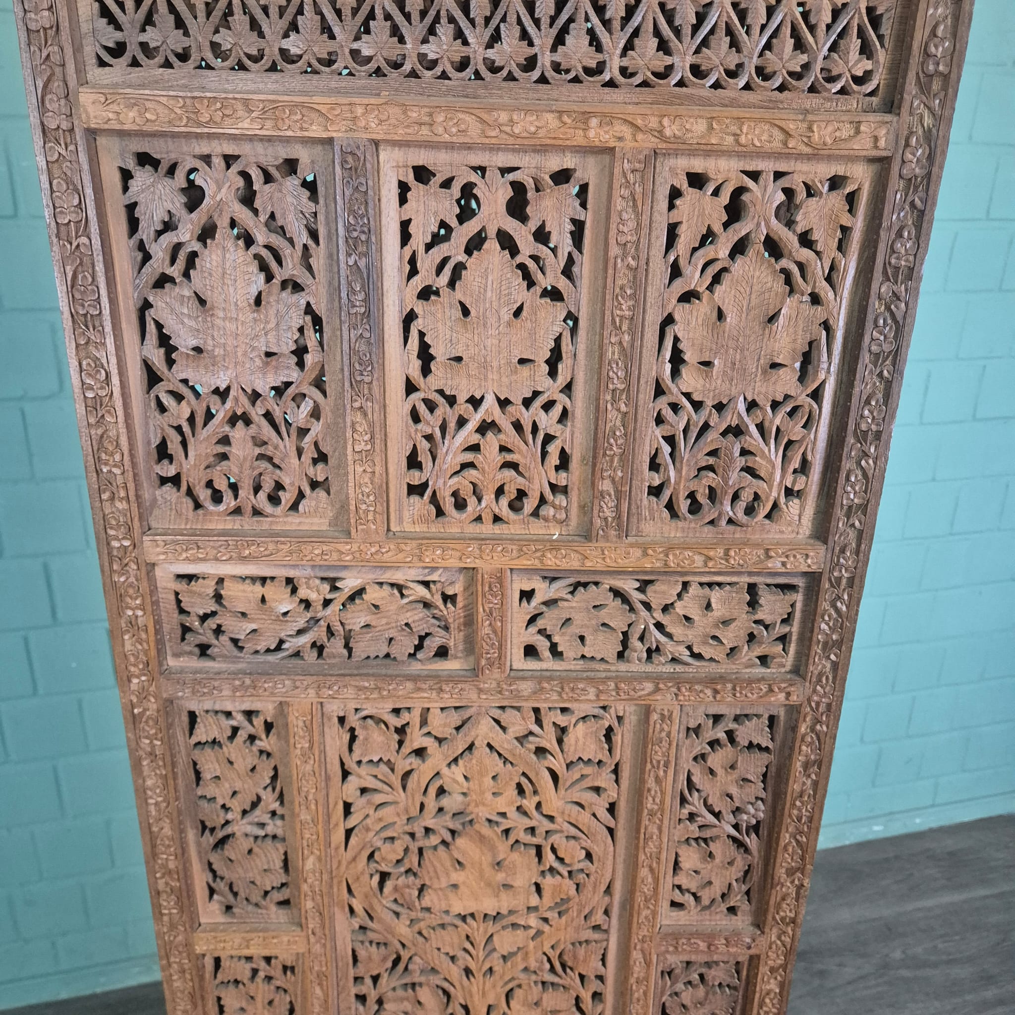 Paravent Teakholz 2,00 m x 1,90 m – Bild 14