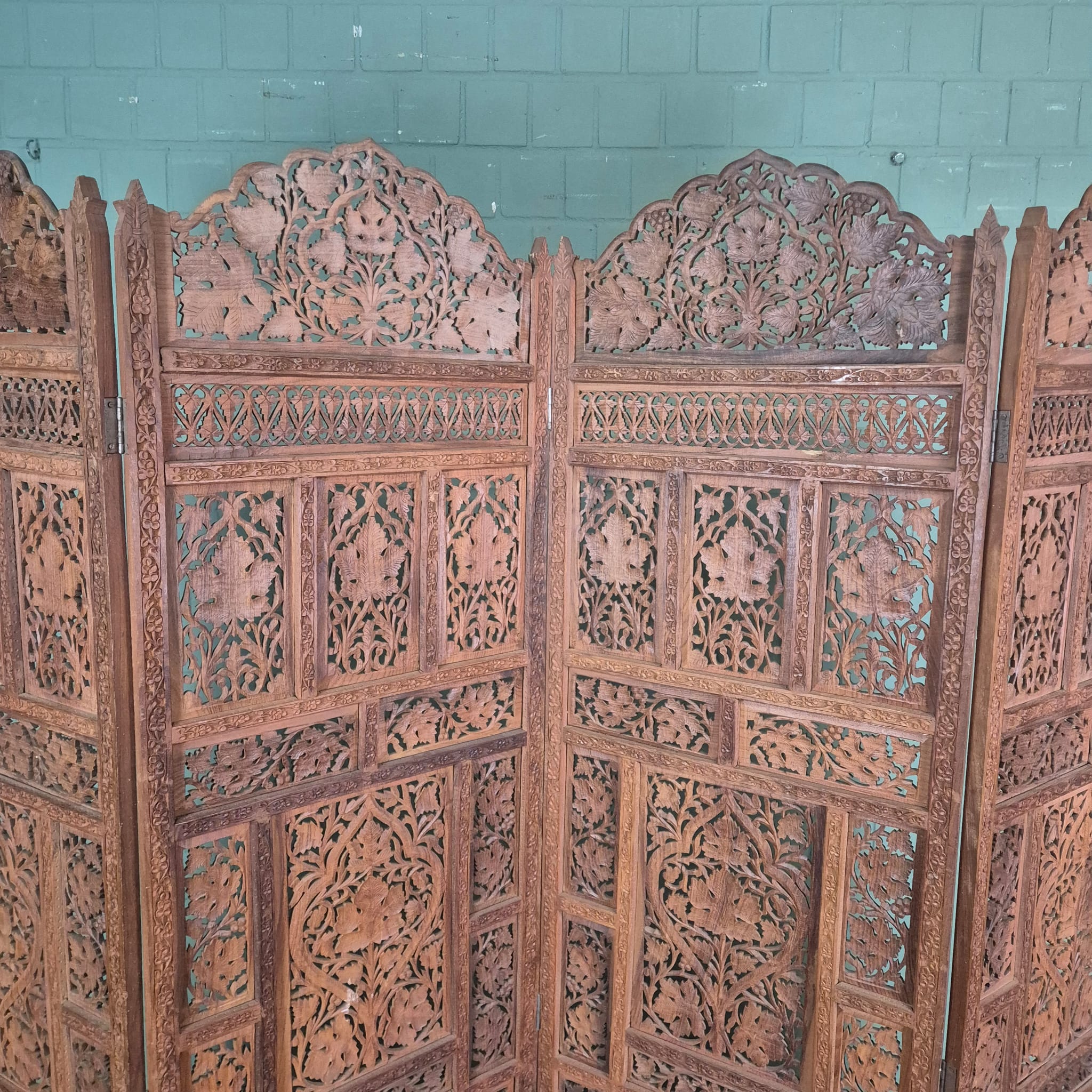 Paravent Teakholz 2,00 m x 1,90 m – Bild 10