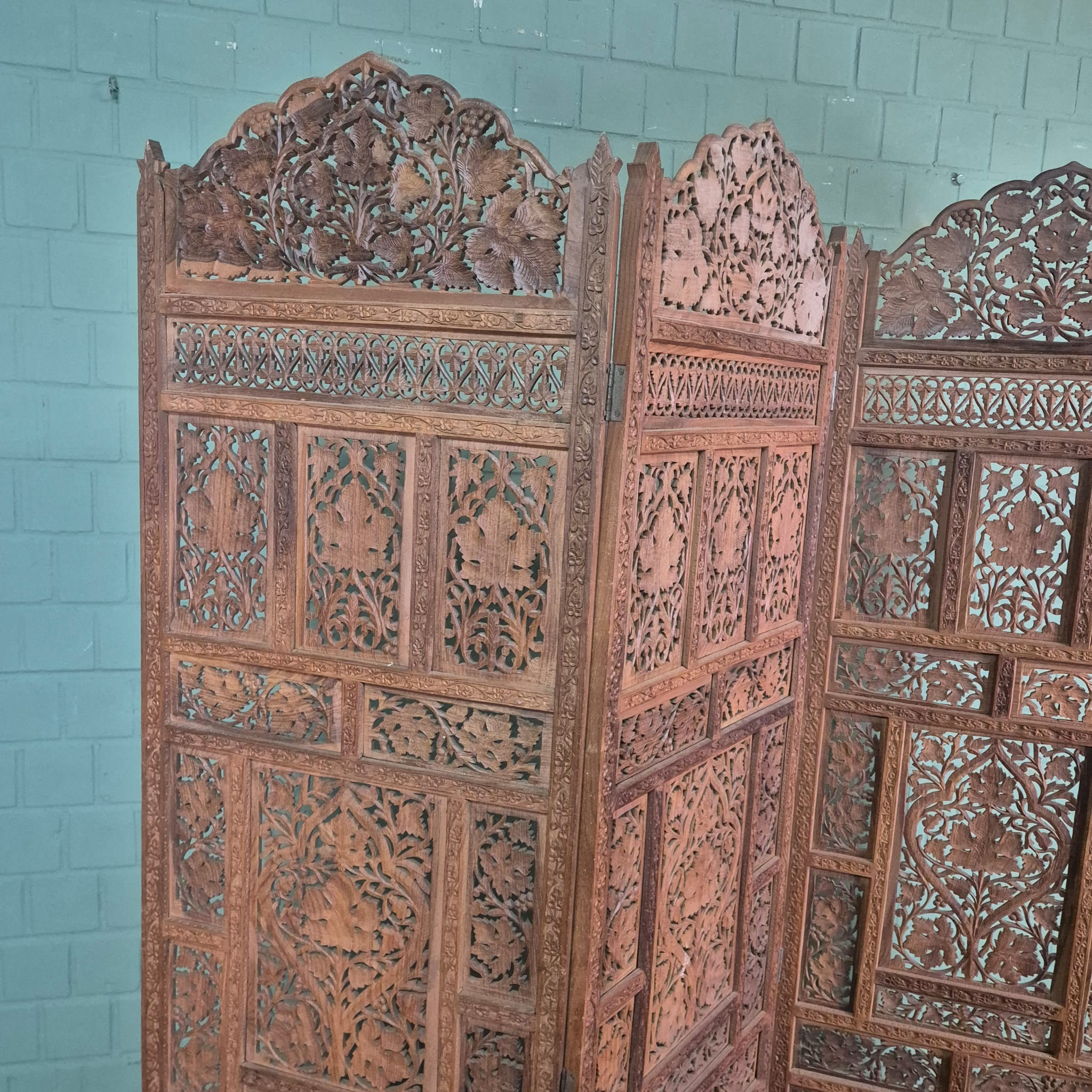 Paravent Teakholz 2,00 m x 1,90 m – Bild 9