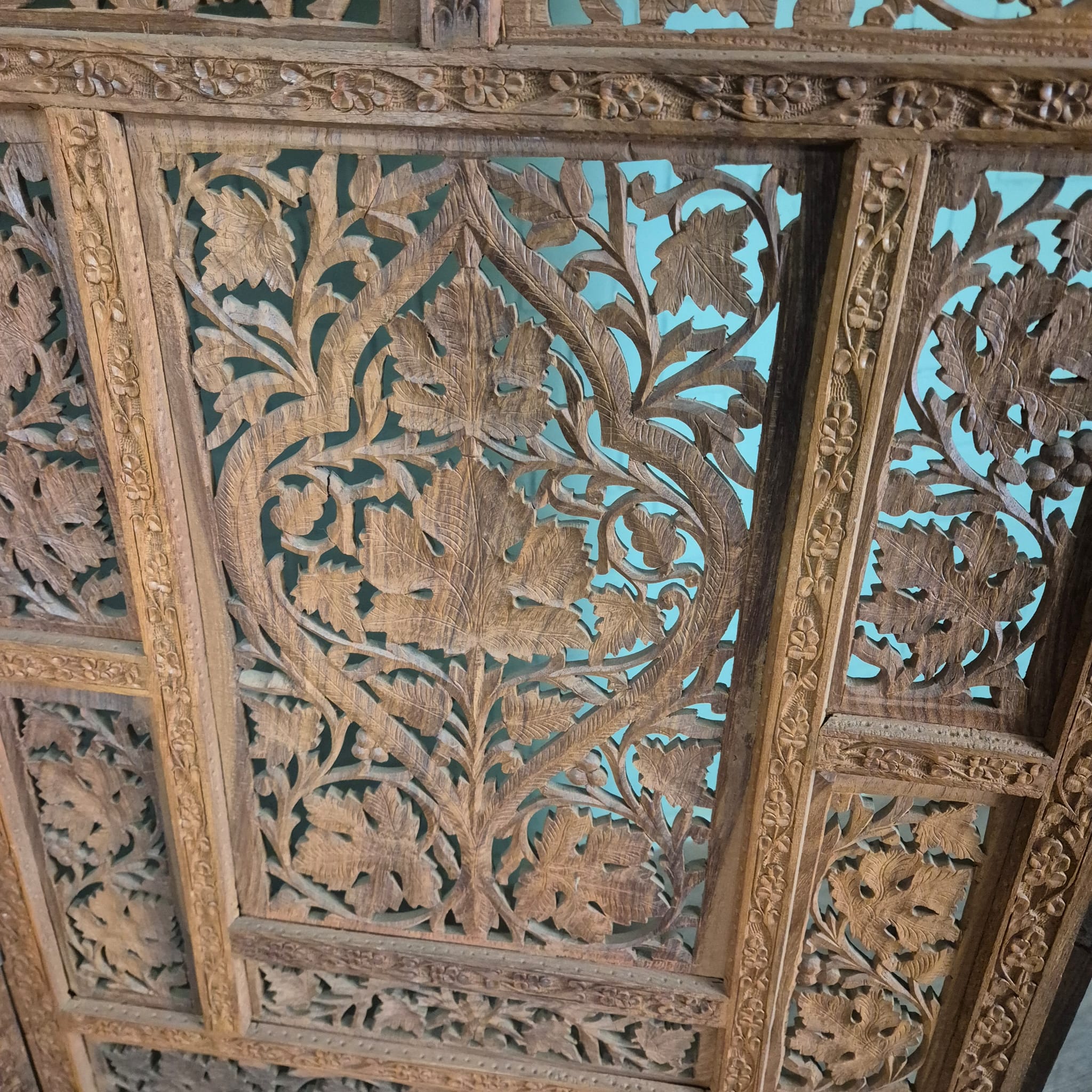 Paravent Teakholz 2,00 m x 1,90 m – Bild 8