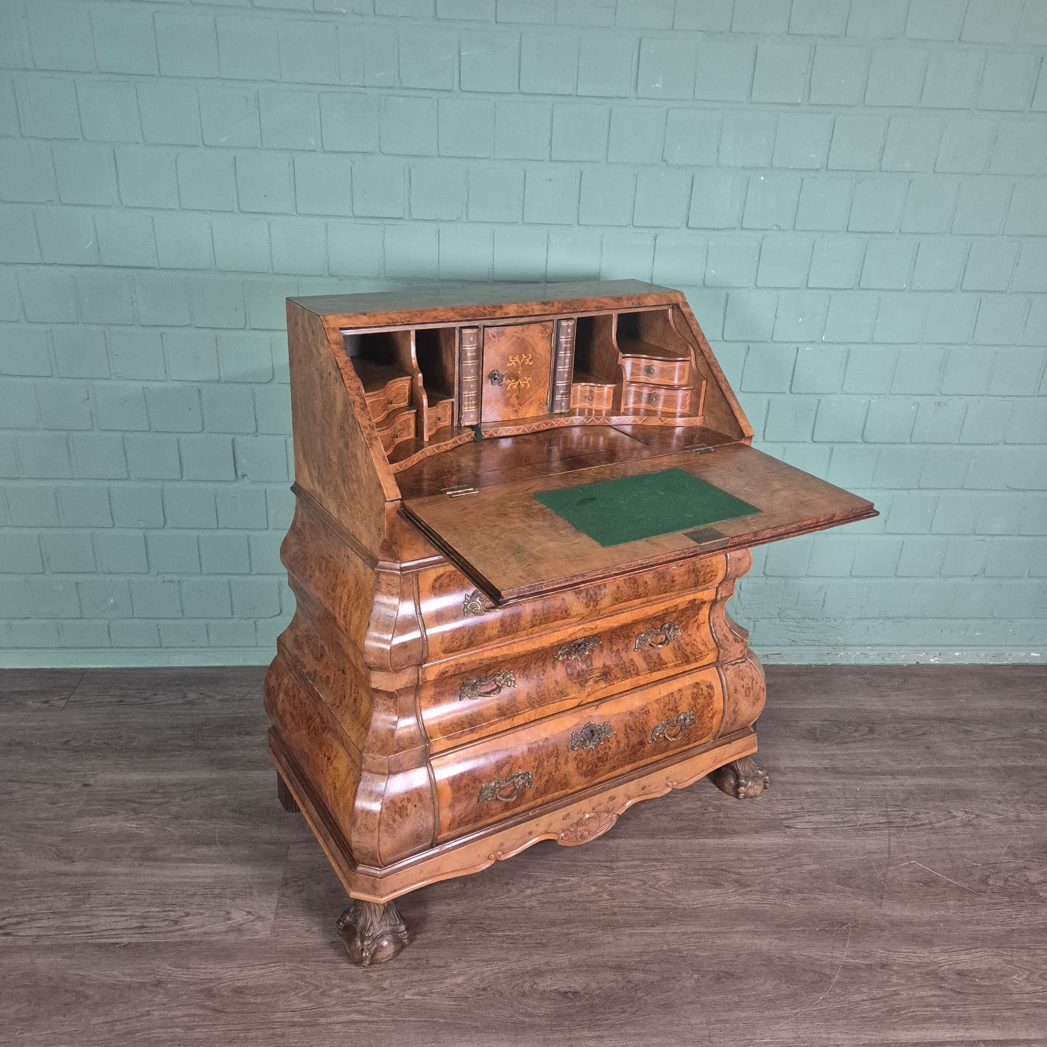 Sekretär Neubarock 1930 Nussbaum – Bild 14