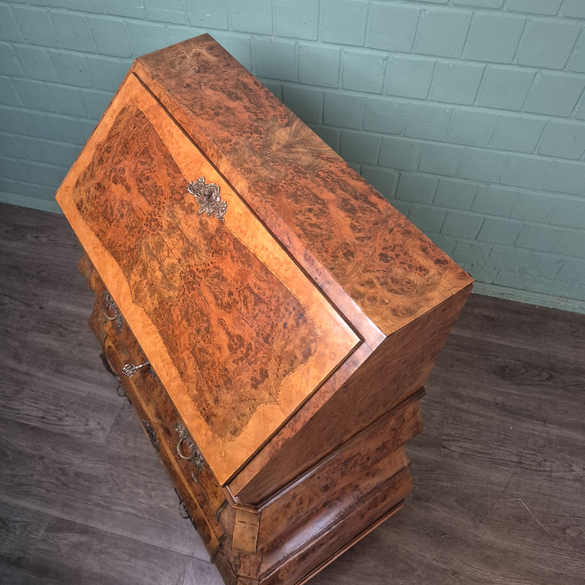 Sekretär Neubarock 1930 Nussbaum – Bild 5