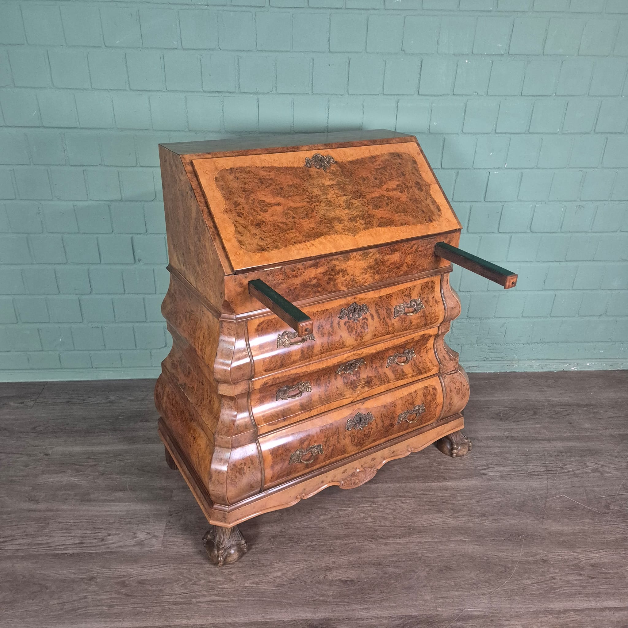 Sekretär Neubarock 1930 Nussbaum – Bild 13