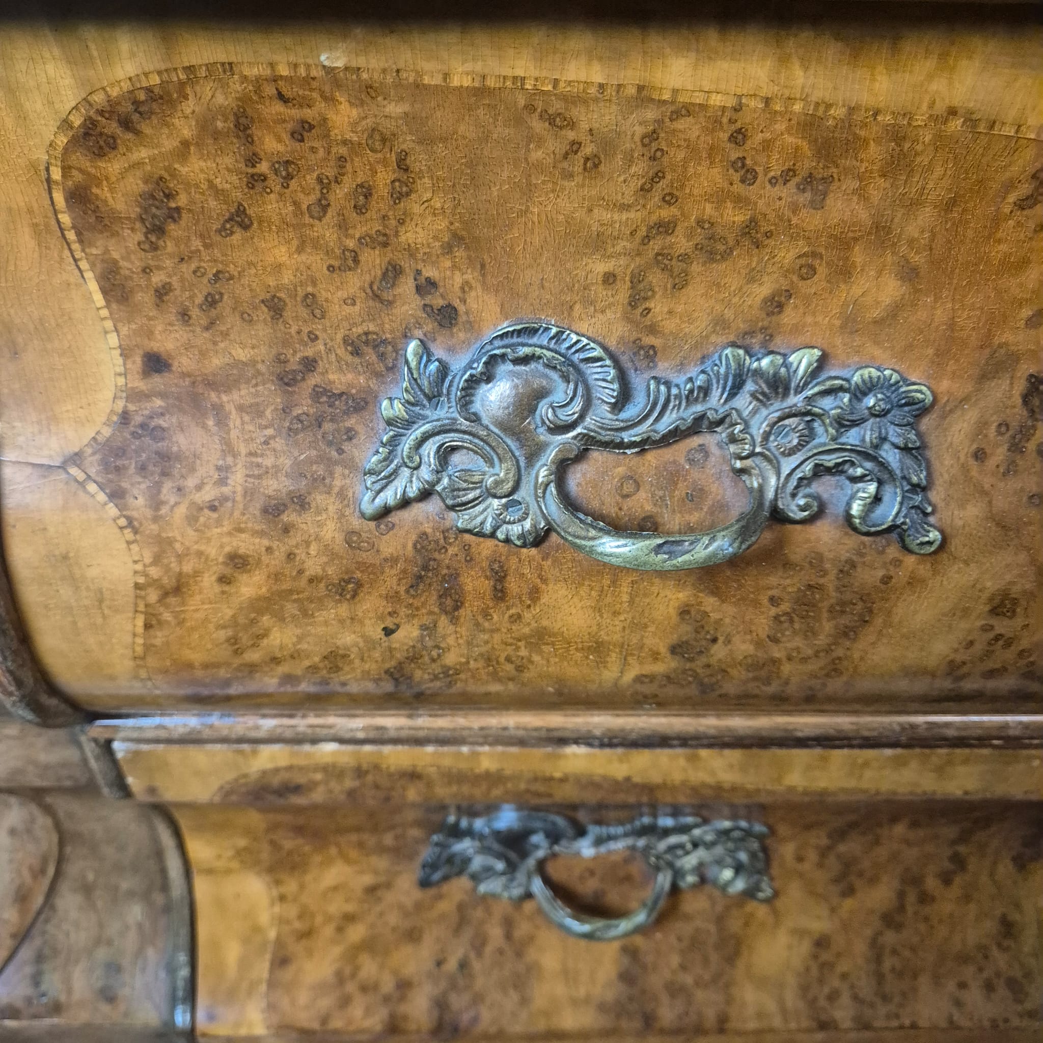 Sekretär Neubarock 1930 Nussbaum – Bild 9