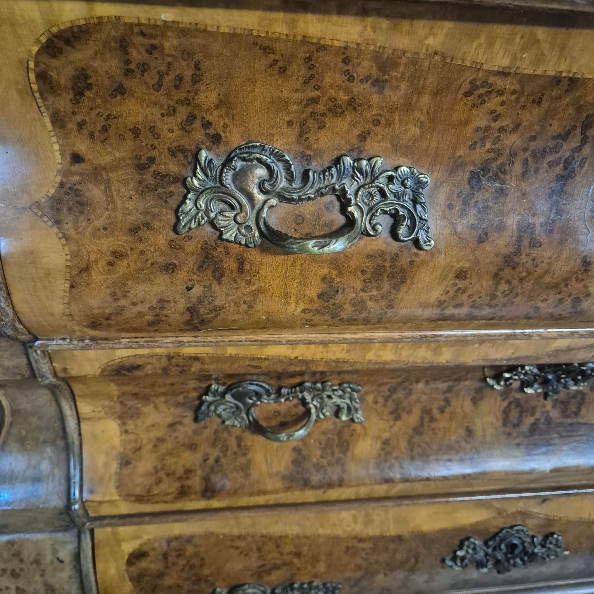 Sekretär Neubarock 1930 Nussbaum – Bild 8