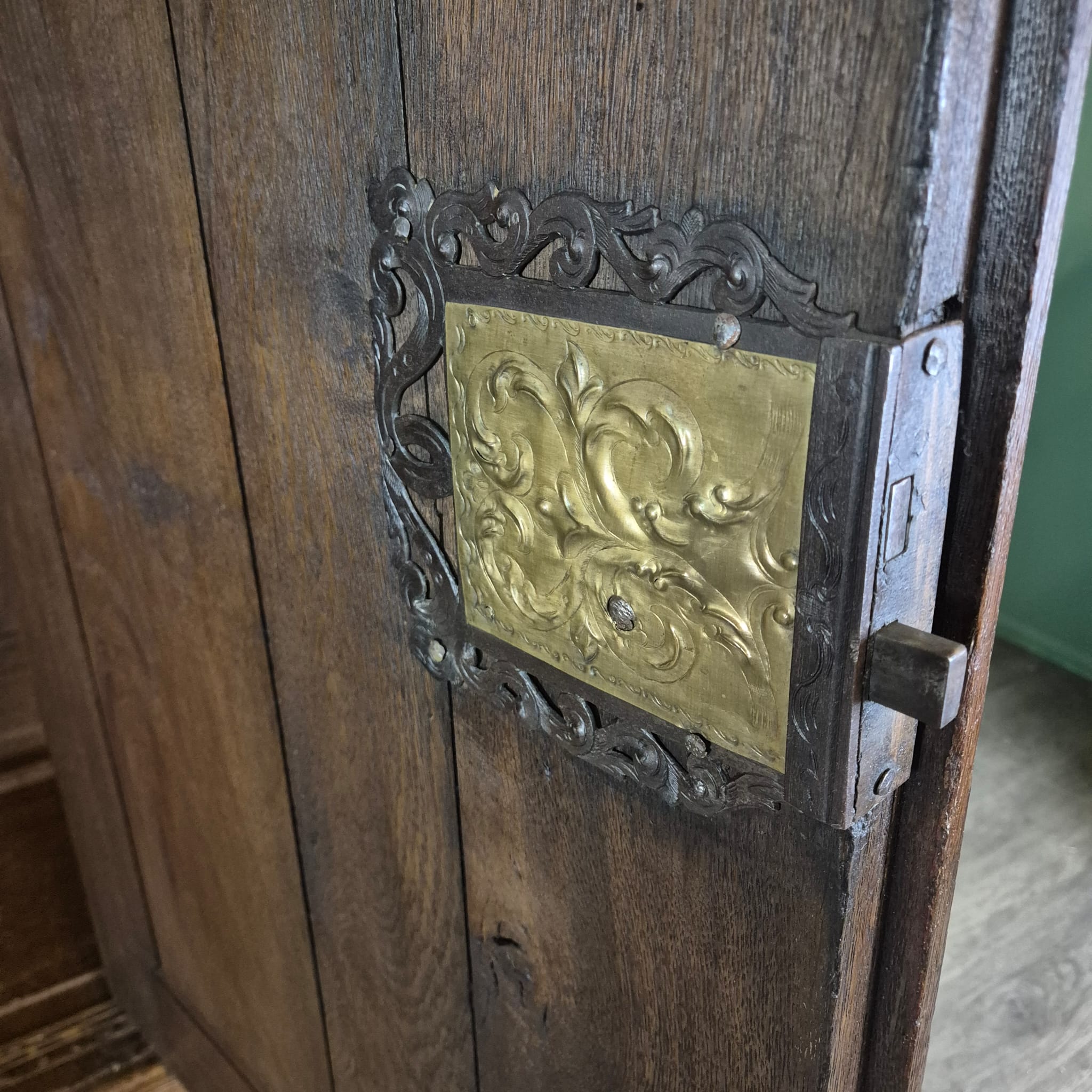 Schrank Kleiderschrank Barock 1760 Eiche – Bild 21