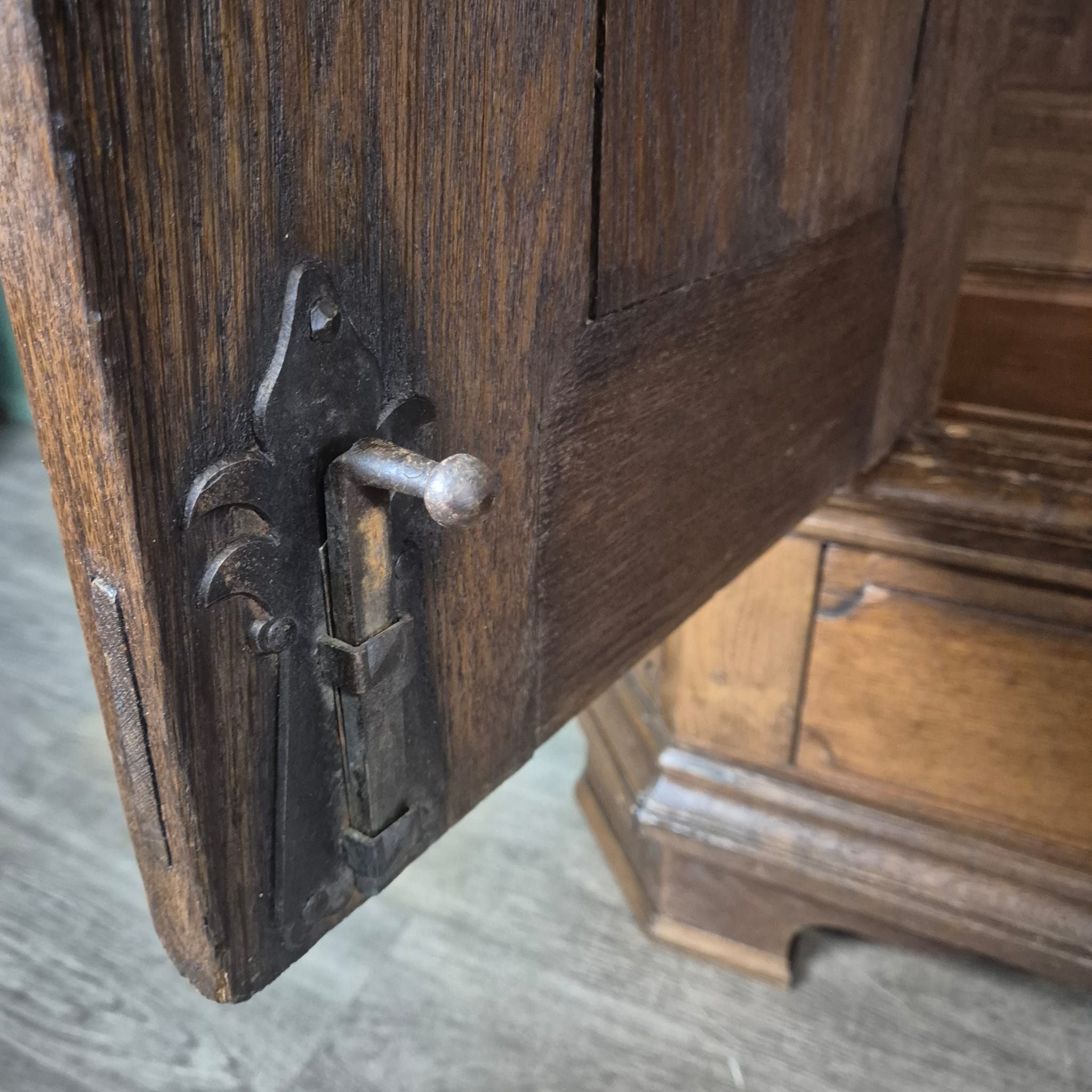 Schrank Kleiderschrank Barock 1760 Eiche – Bild 20