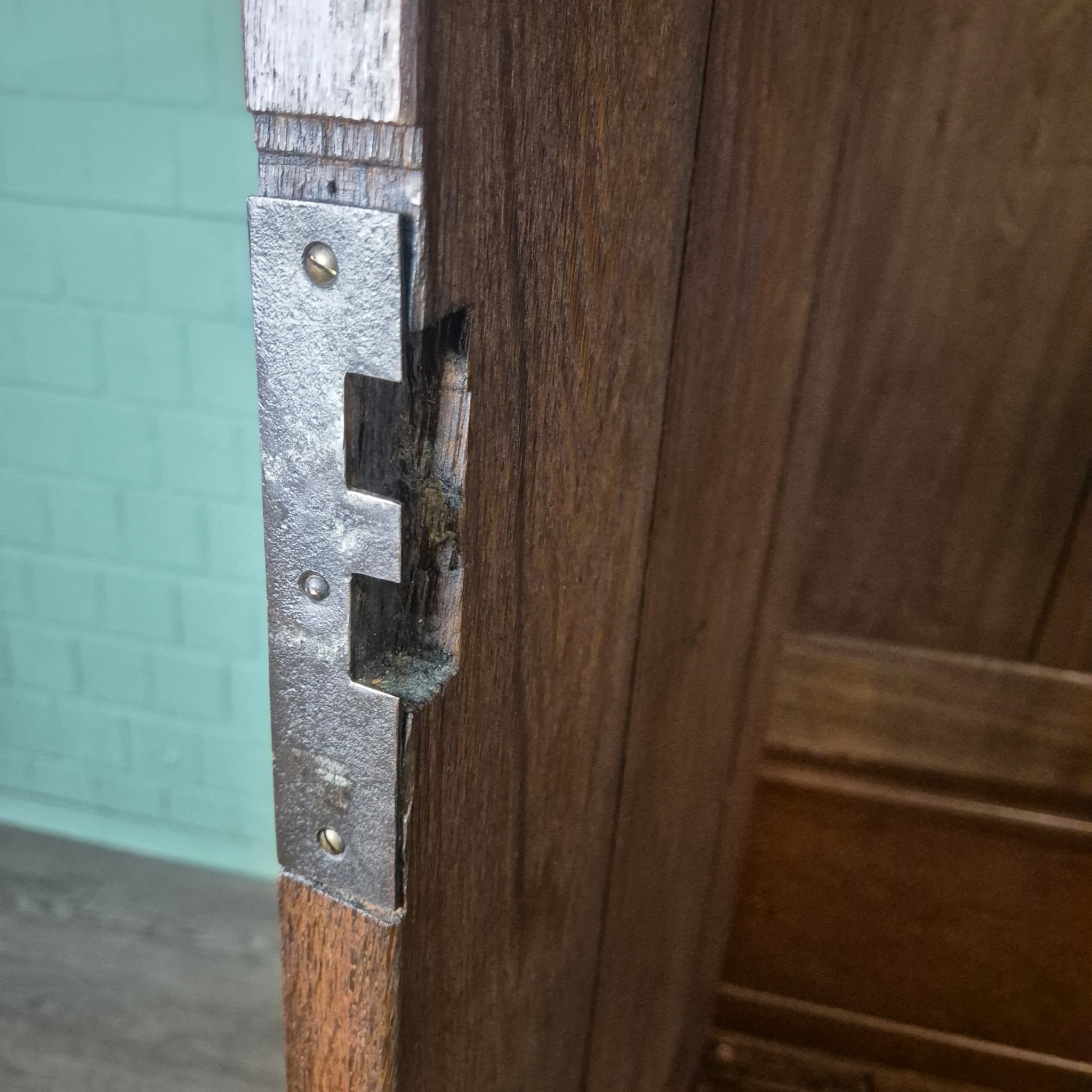 Schrank Kleiderschrank Barock 1760 Eiche – Bild 19