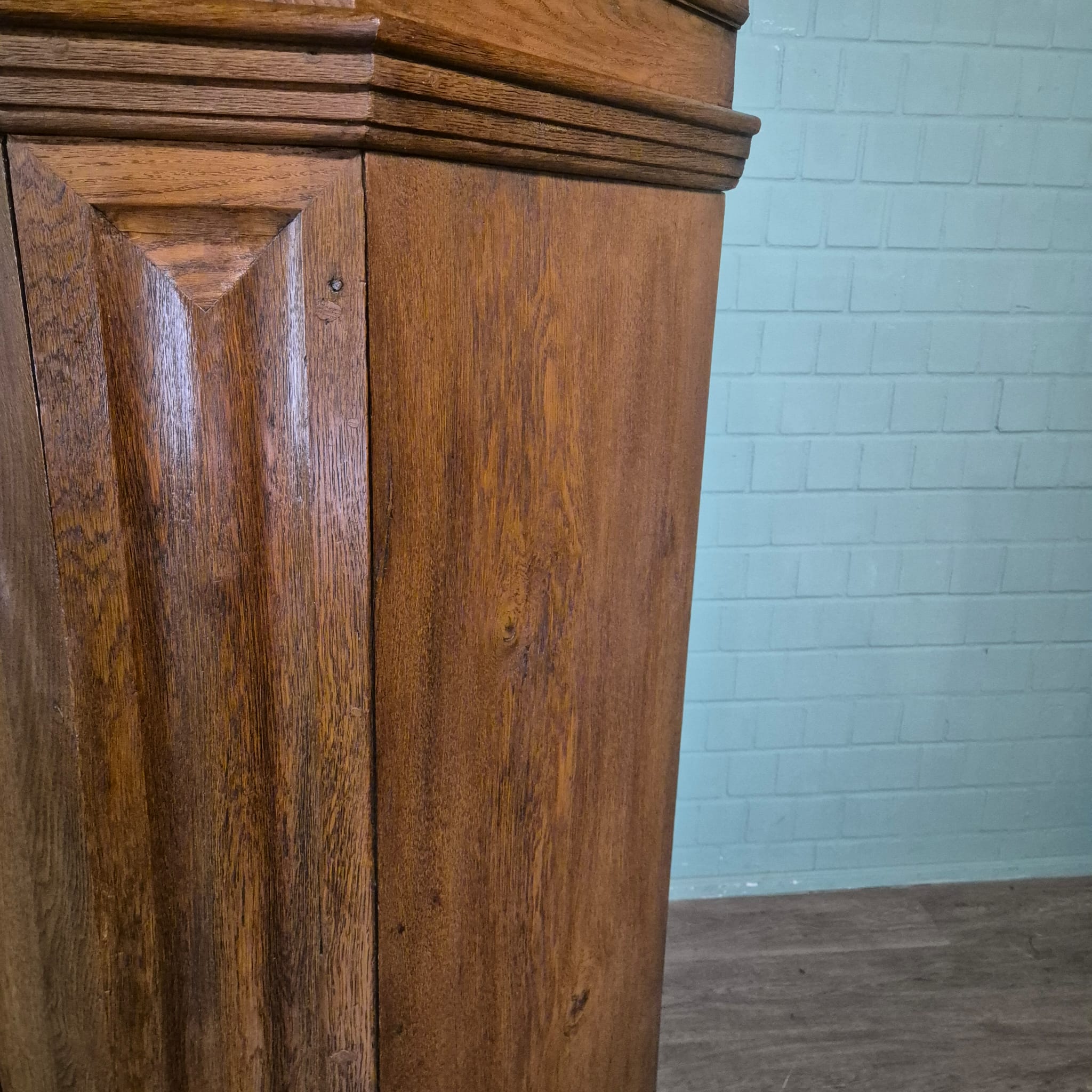 Schrank Kleiderschrank Barock 1760 Eiche – Bild 10