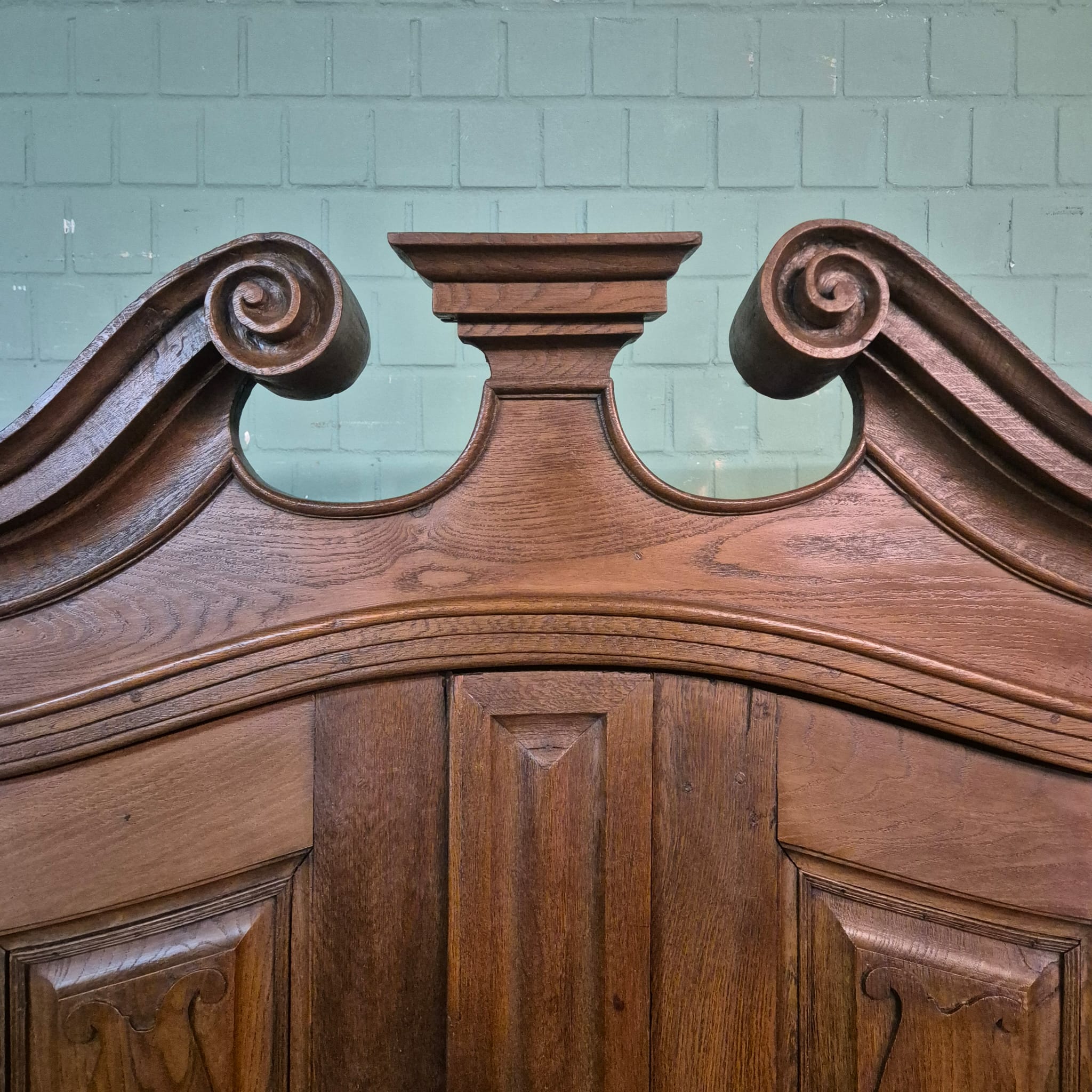 Schrank Kleiderschrank Barock 1760 Eiche – Bild 14