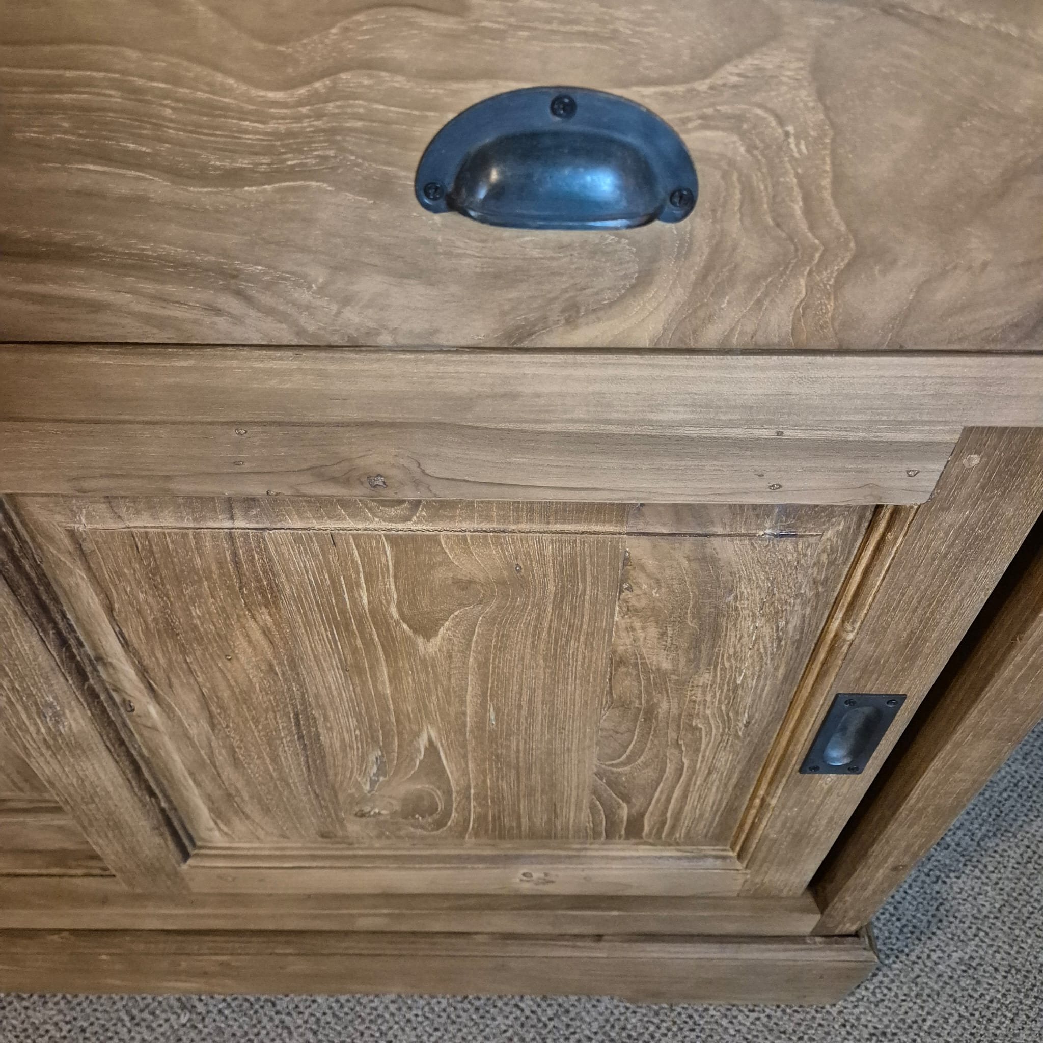 Vitrine Schrank Teakholz 3,00 m – Bild 8