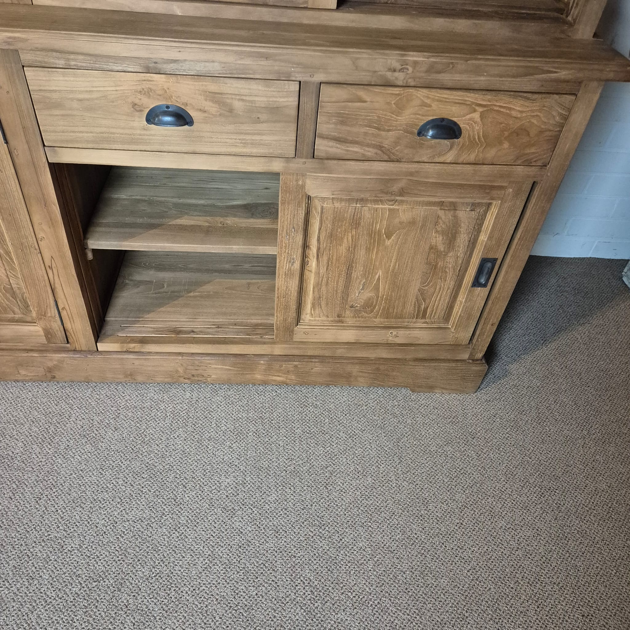 Vitrine Schrank Teakholz 3,00 m – Bild 23