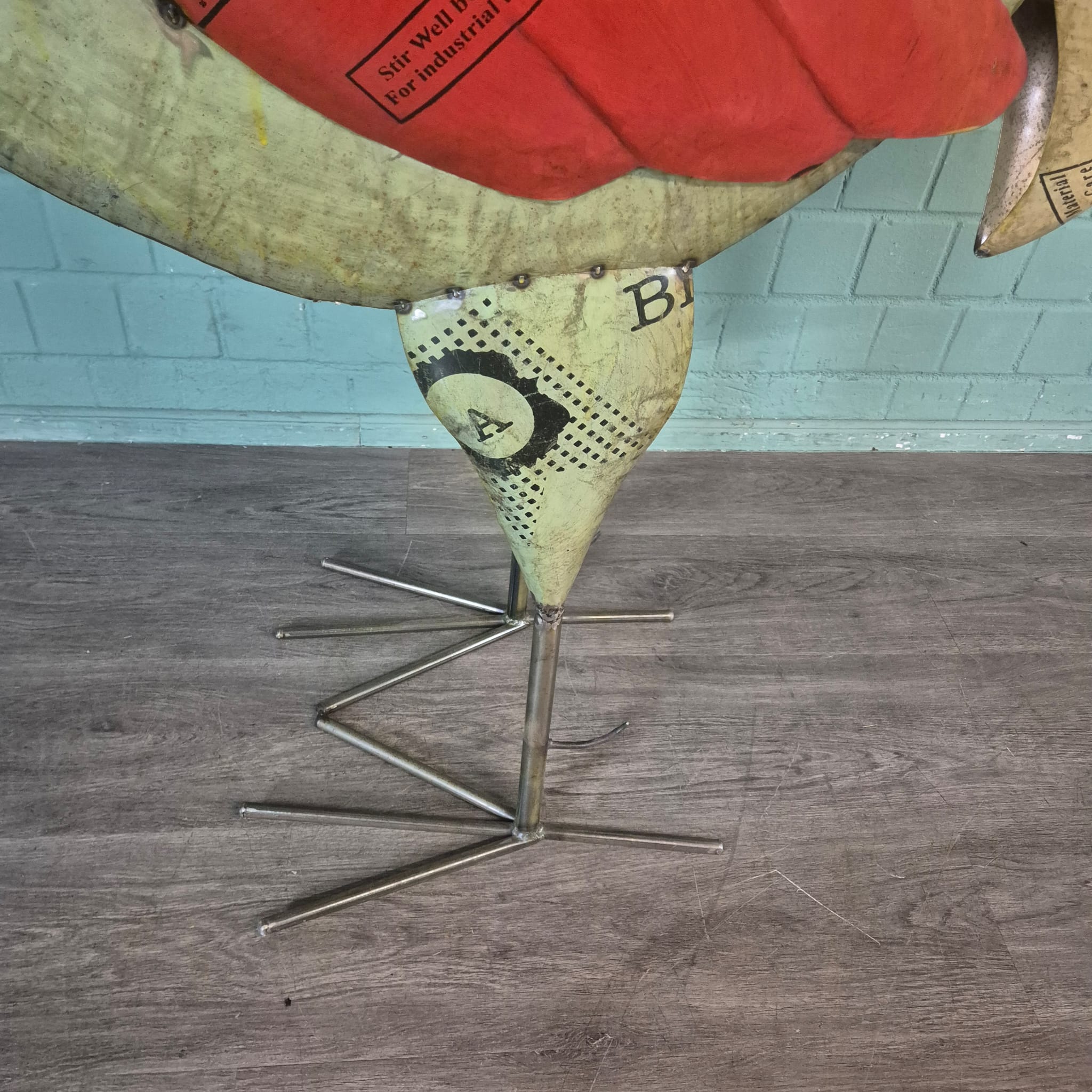 Dekoration Hahn Blech 1,83 m – Bild 20