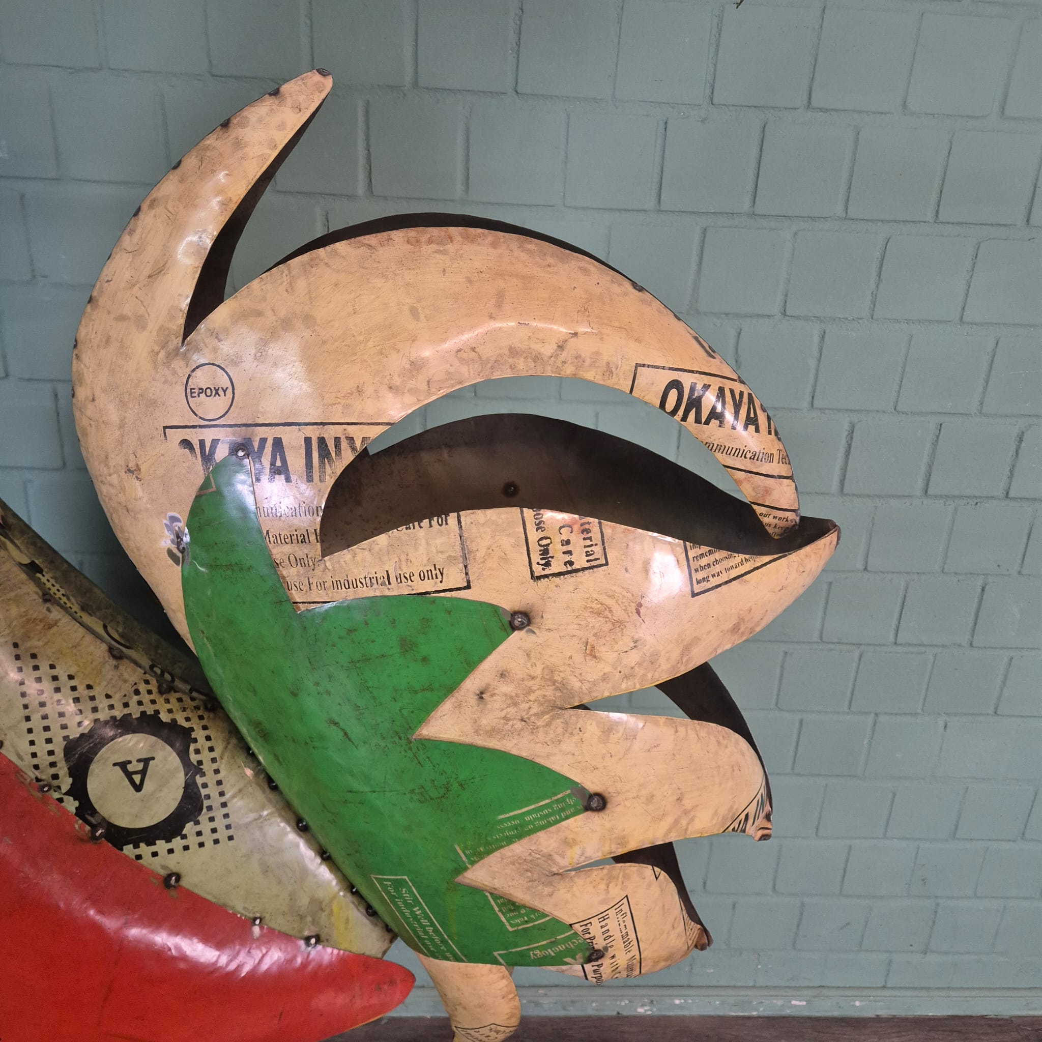 Dekoration Hahn Blech 1,83 m – Bild 19