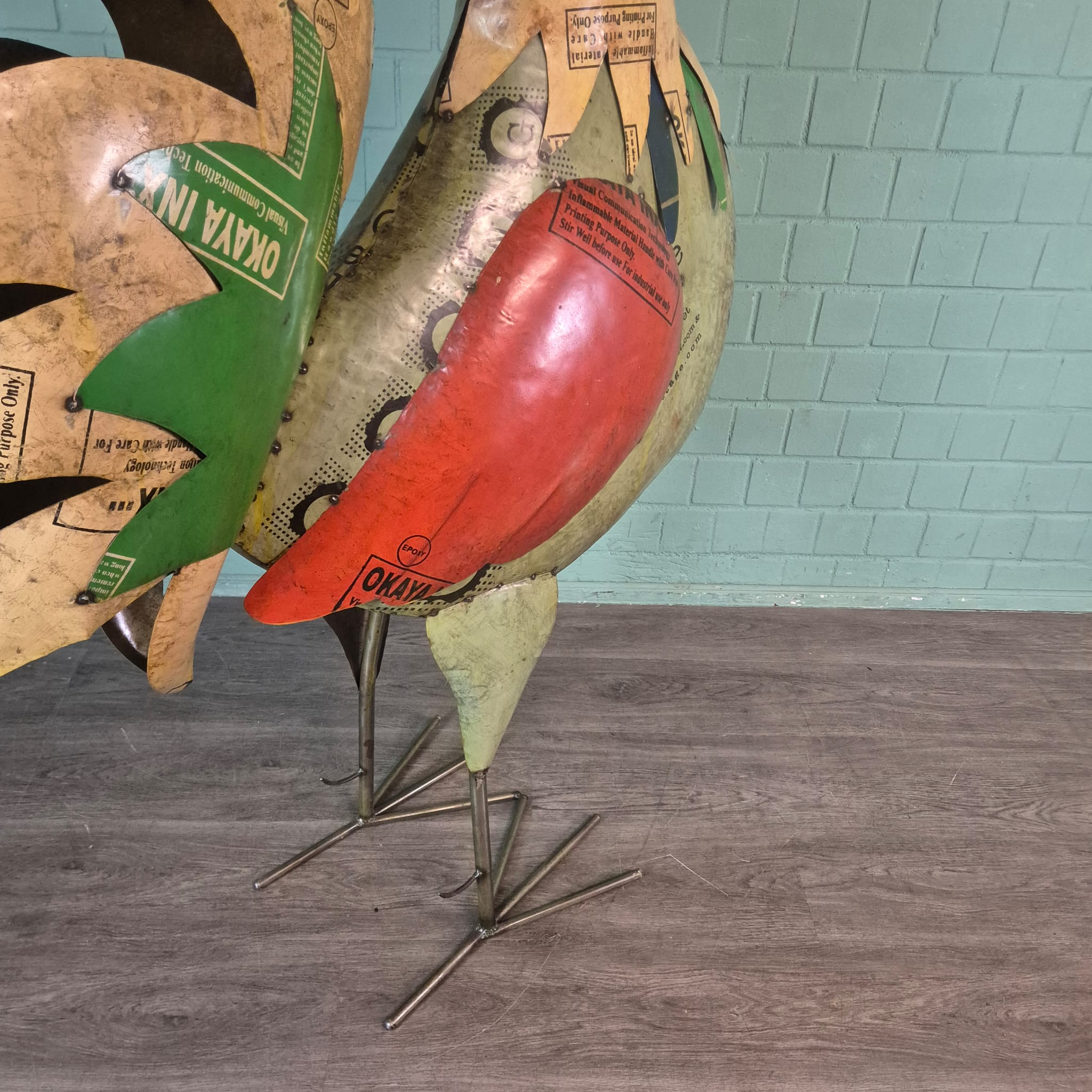 Dekoration Hahn Blech 1,83 m – Bild 11