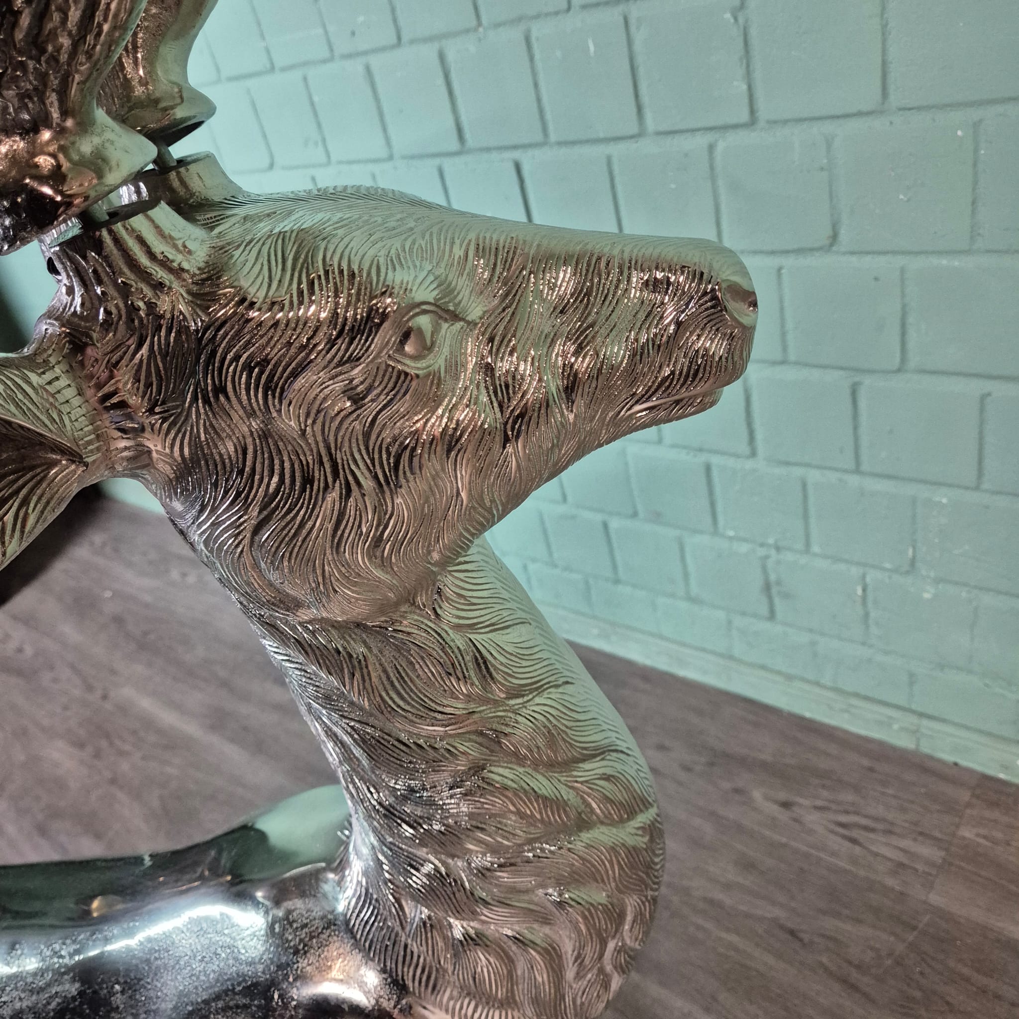 Champagnerschale Sektschale Coupe Hirsch 1,40 m – Bild 8