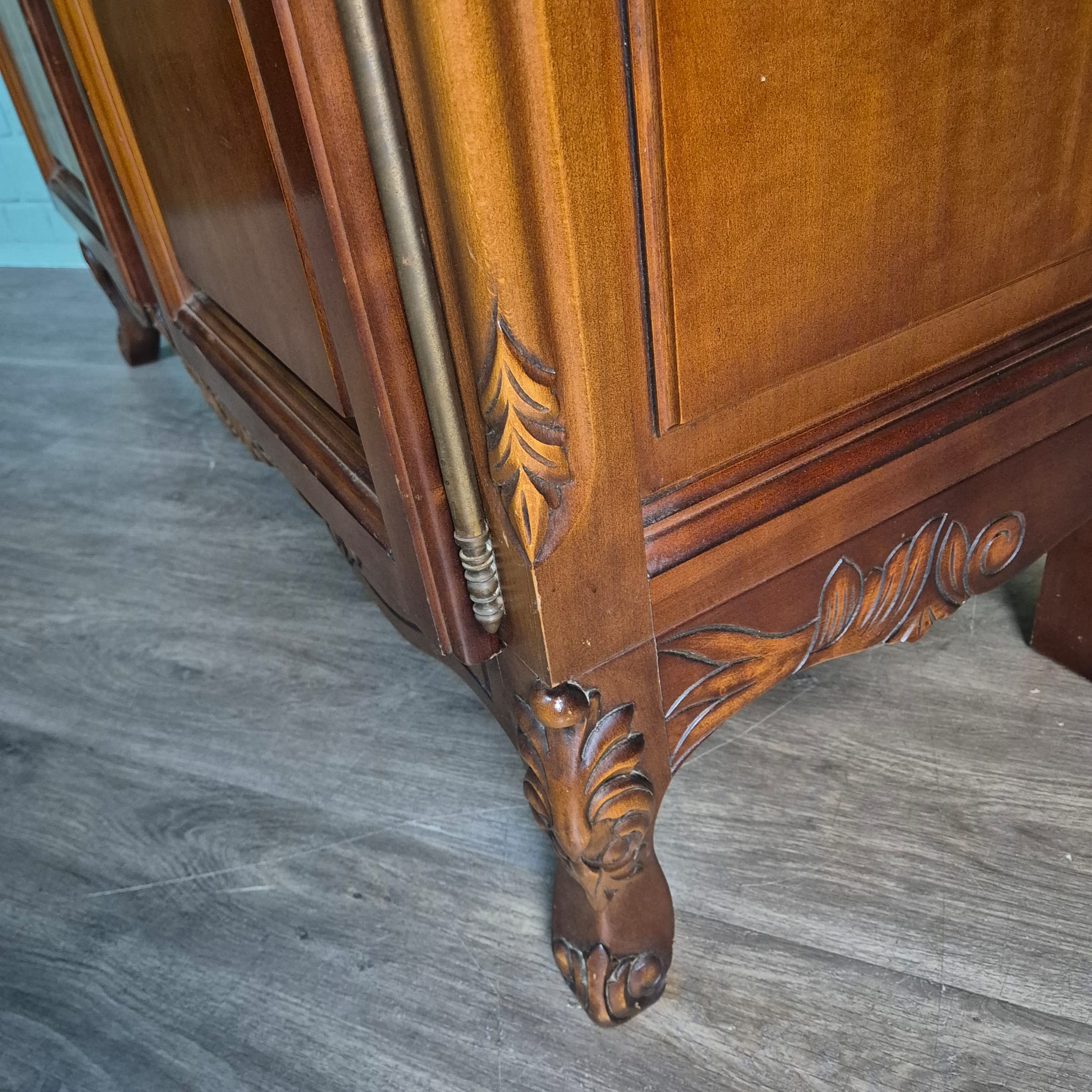 Kleiderschrank Schrank Neubarock Mahagoni – Bild 12