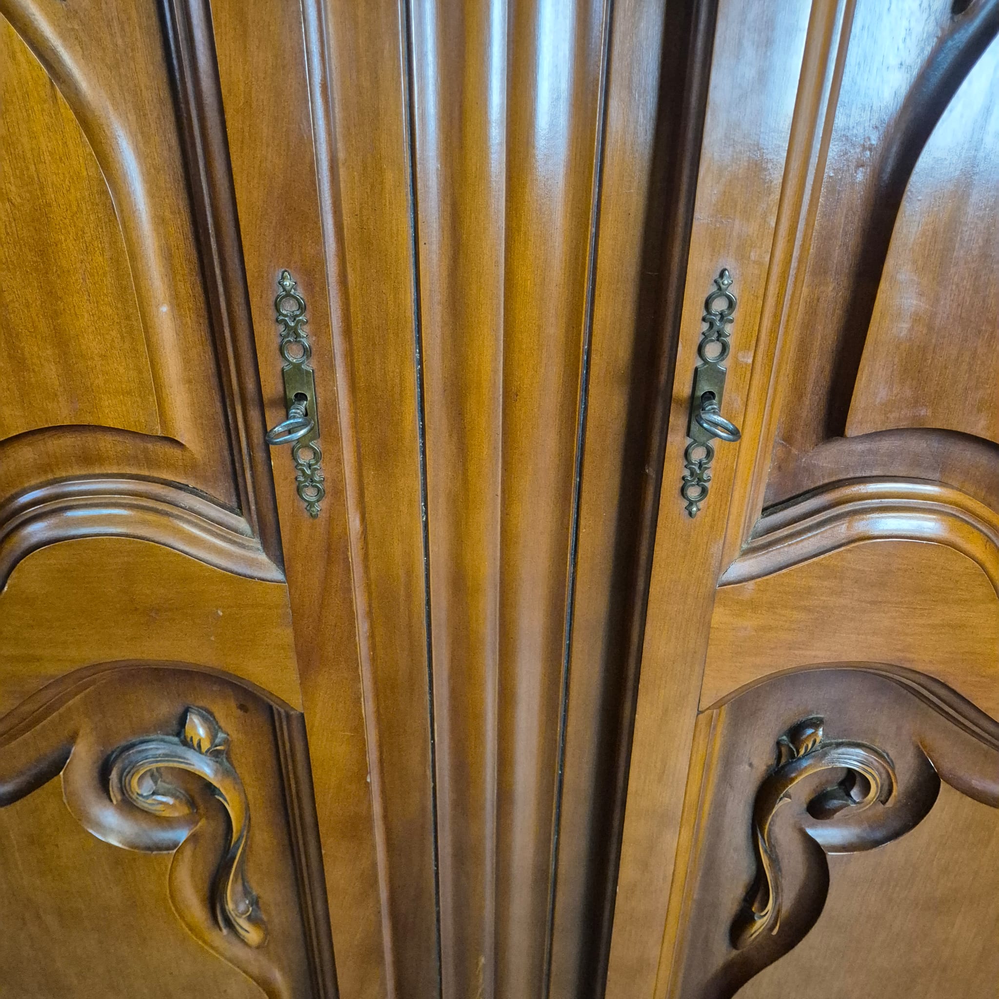 Kleiderschrank Schrank Neubarock Mahagoni – Bild 15