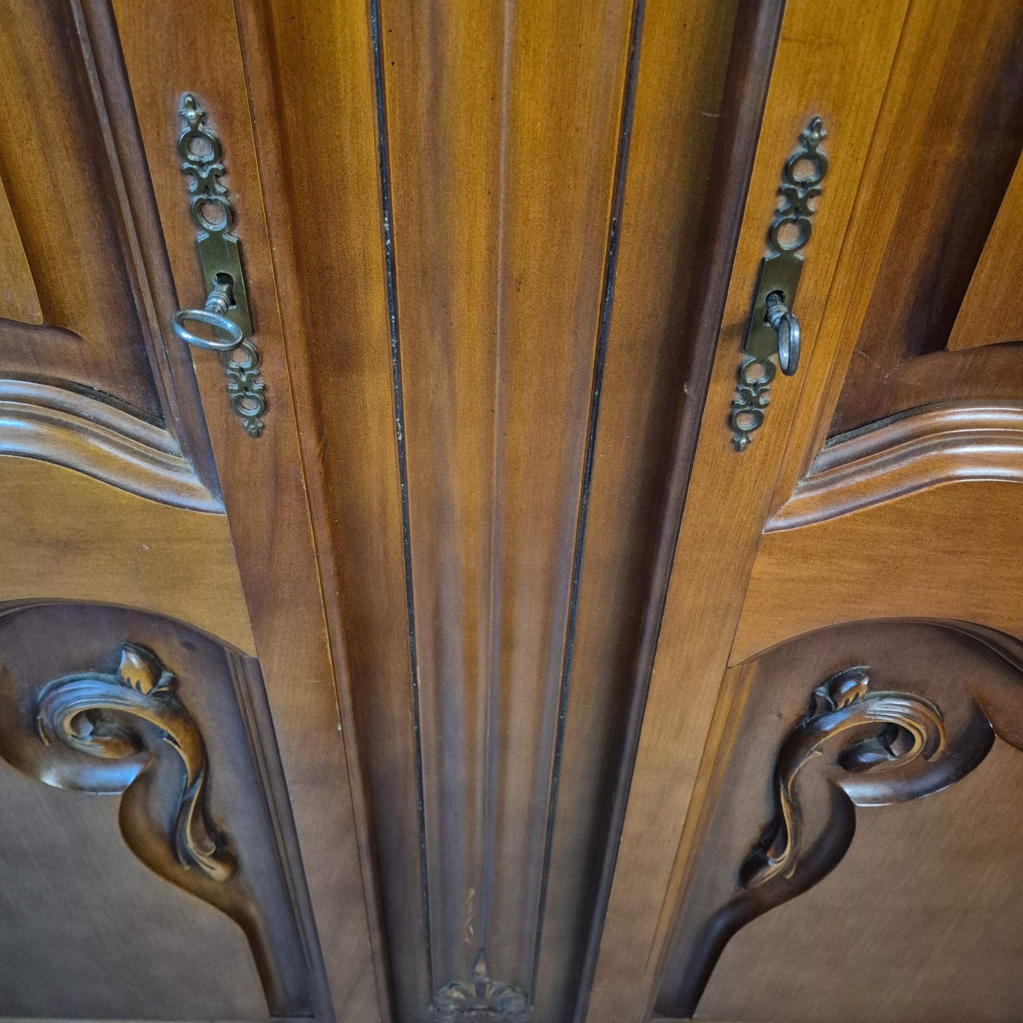 Kleiderschrank Schrank Neubarock Mahagoni – Bild 16