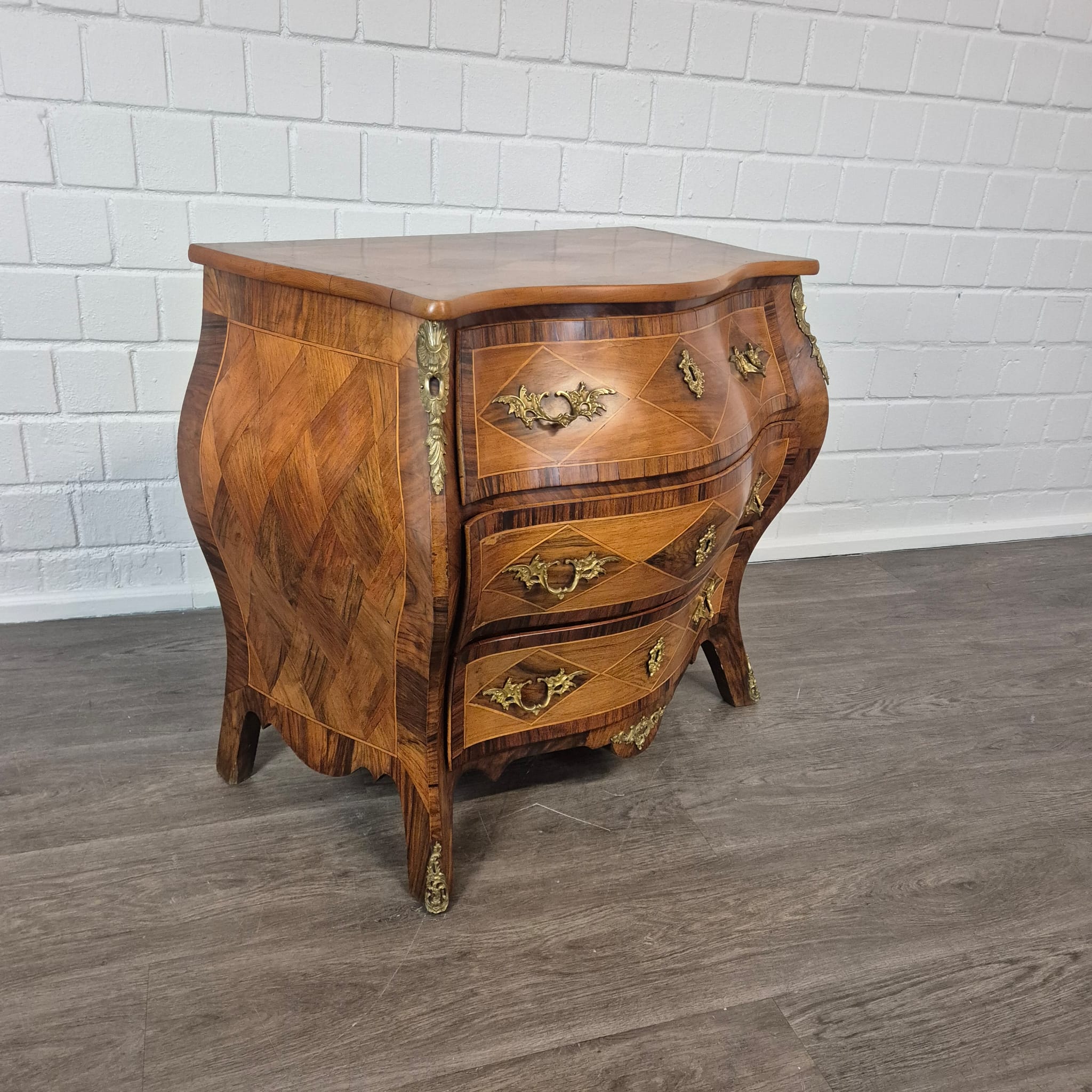 Kommode Dresdener Barock Historismus 1880 Nussbaum – Bild 7