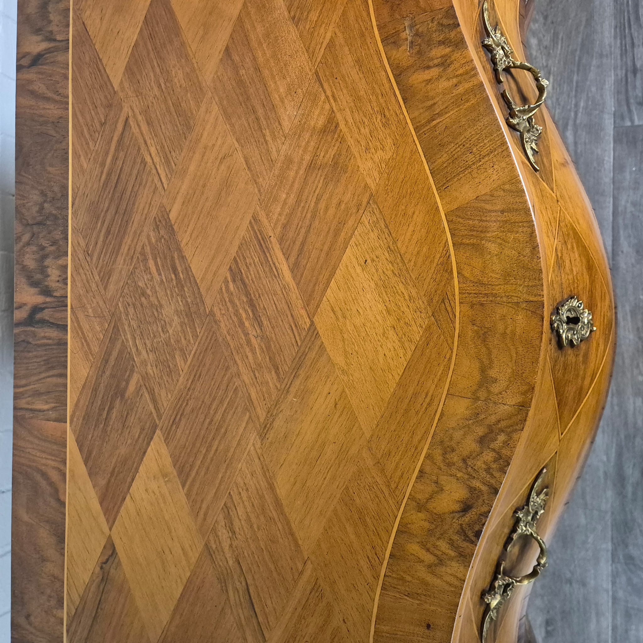 Kommode Dresdener Barock Historismus 1880 Nussbaum – Bild 16