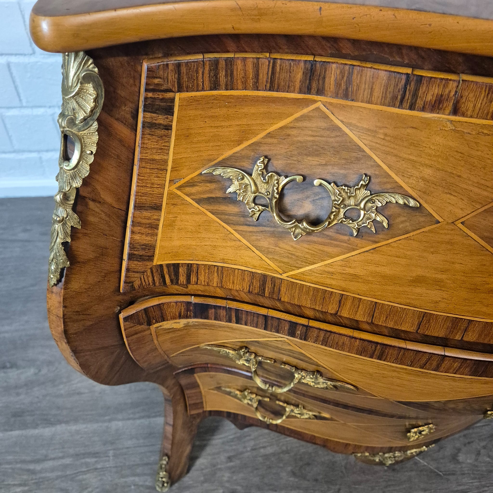 Kommode Dresdener Barock Historismus 1880 Nussbaum – Bild 11