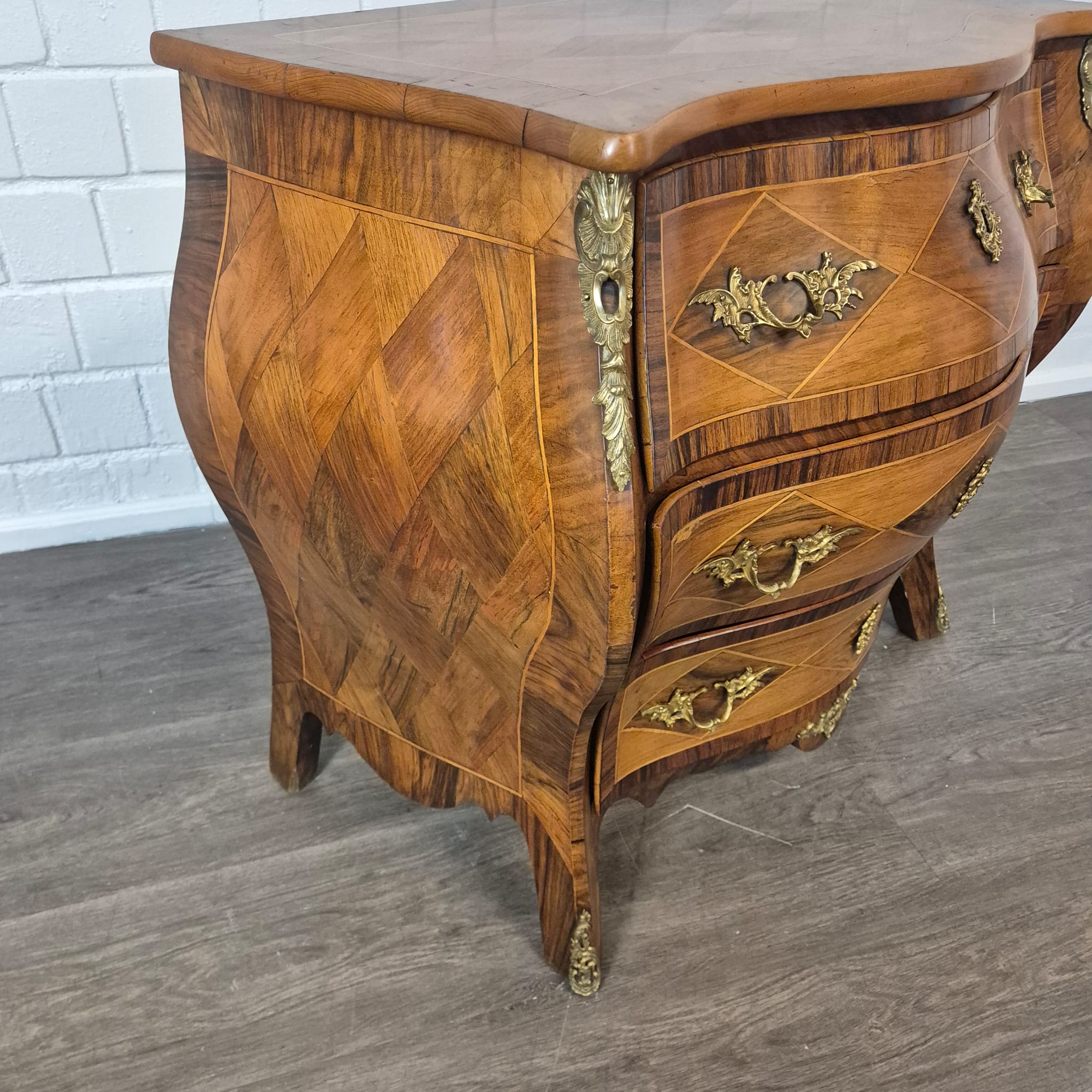 Kommode Dresdener Barock Historismus 1880 Nussbaum – Bild 10