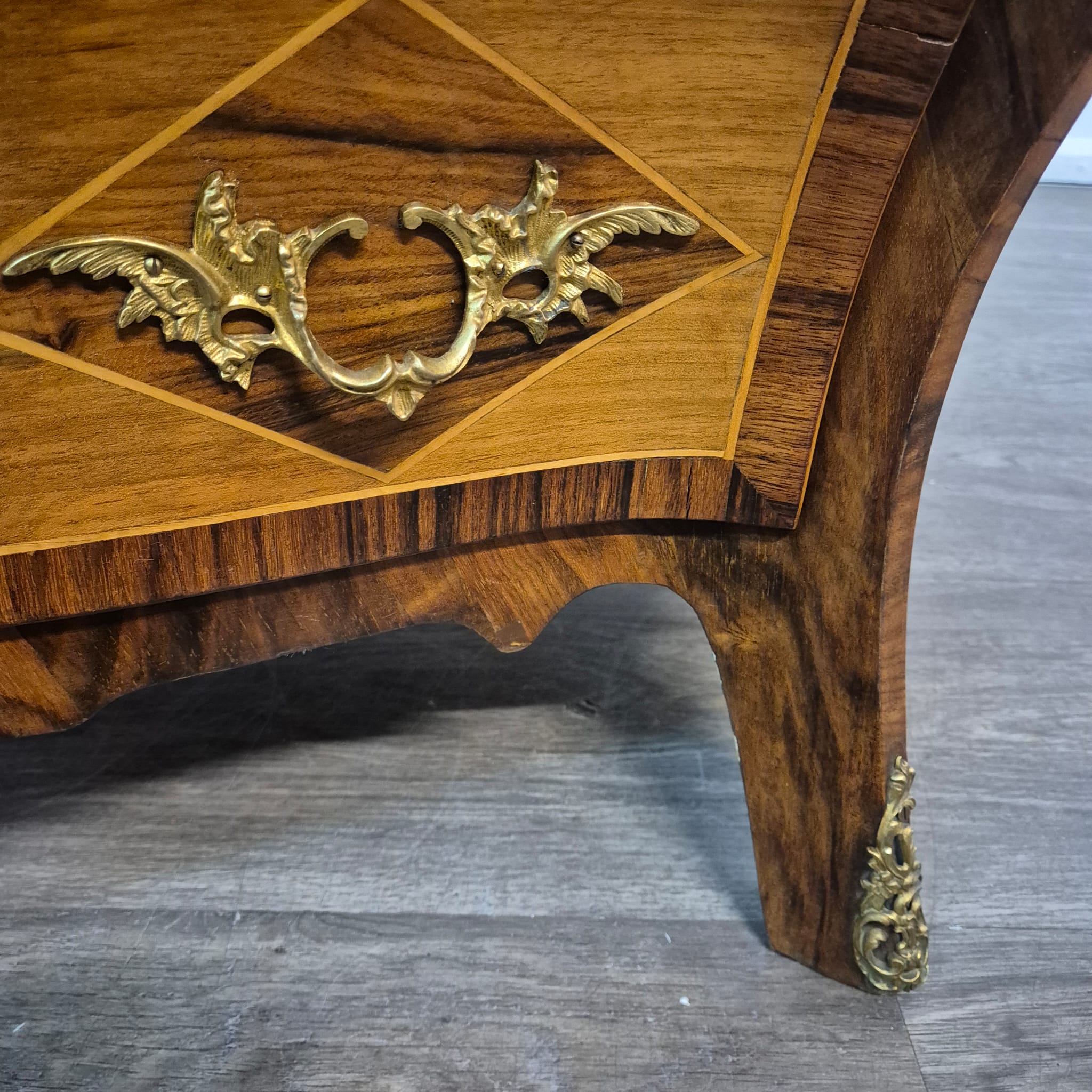 Kommode Dresdener Barock Historismus 1880 Nussbaum – Bild 14