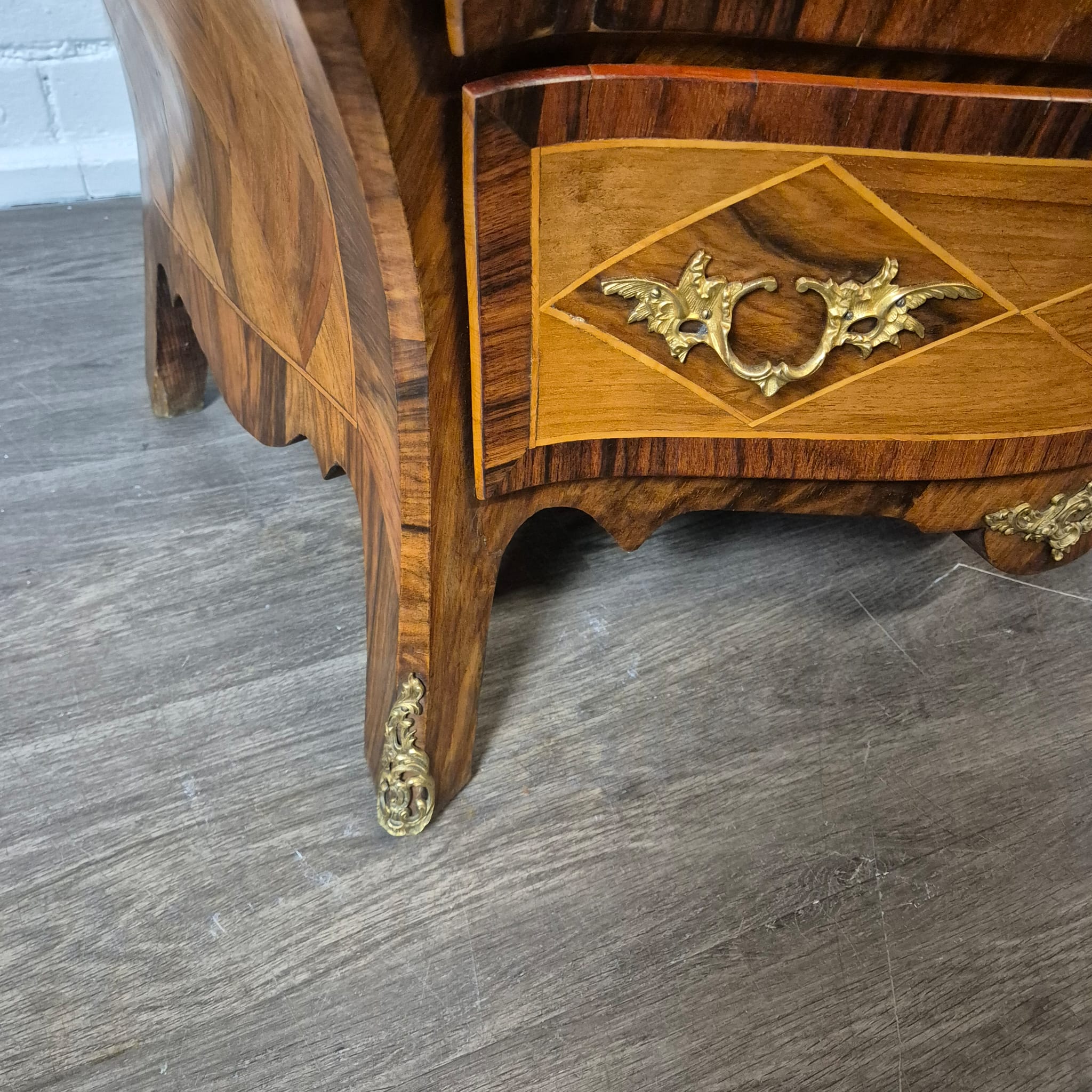 Kommode Dresdener Barock Historismus 1880 Nussbaum – Bild 12