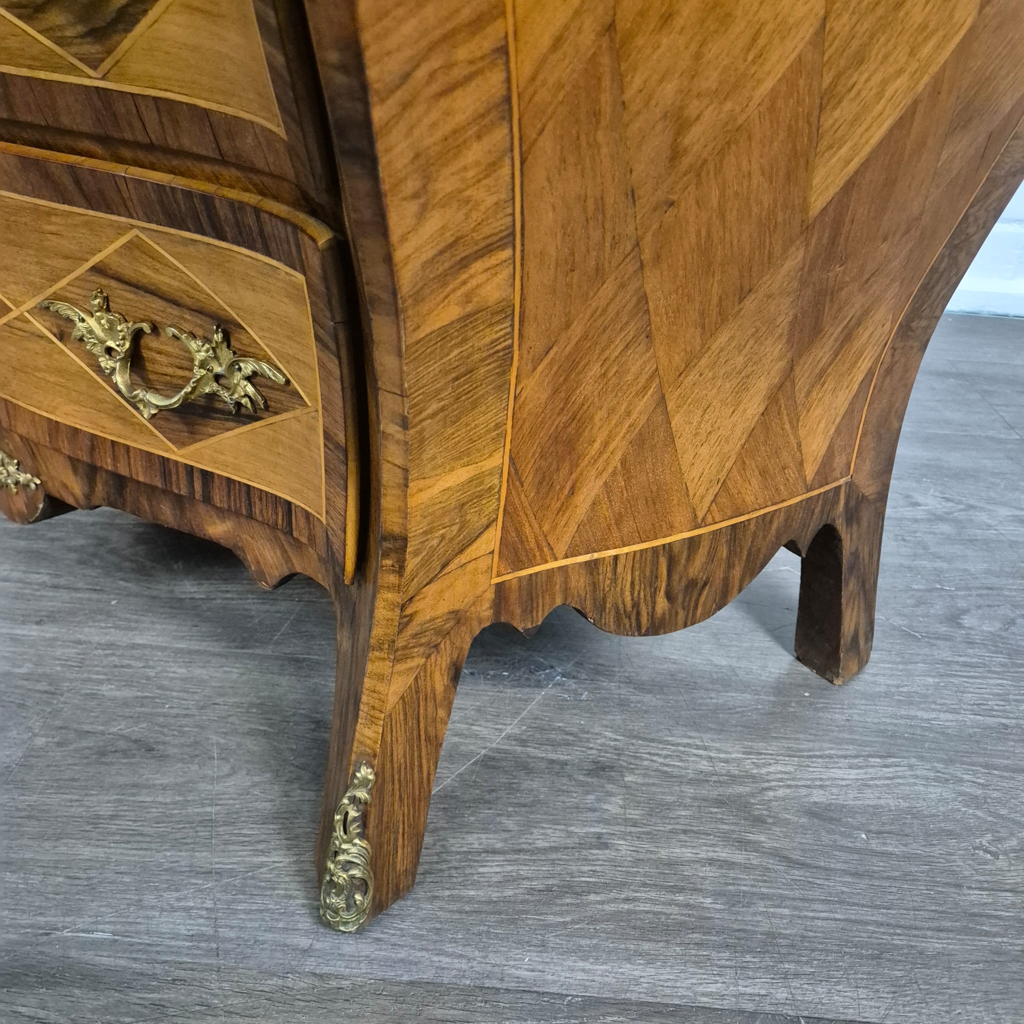 Kommode Dresdener Barock Historismus 1880 Nussbaum – Bild 15