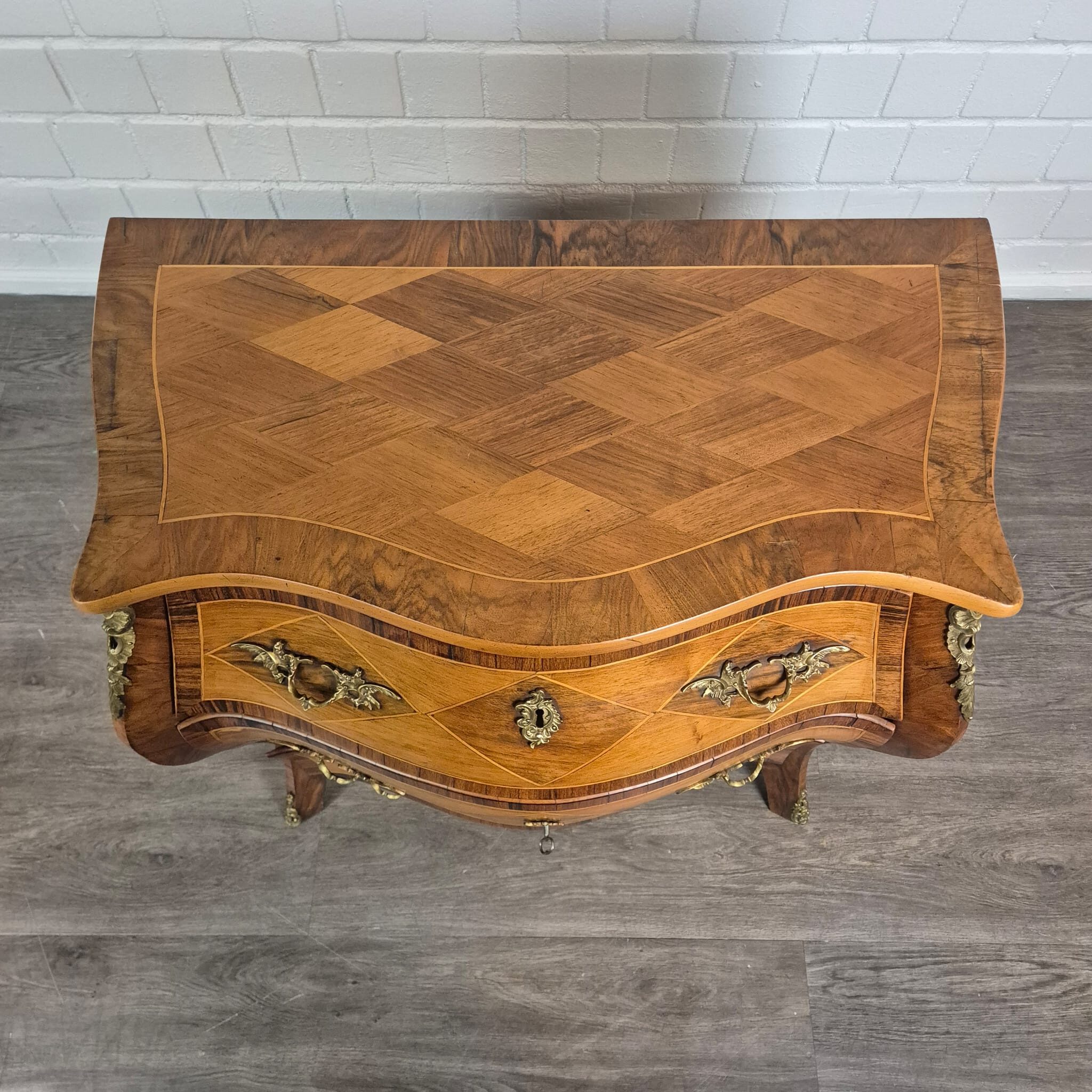 Kommode Dresdener Barock Historismus 1880 Nussbaum – Bild 6