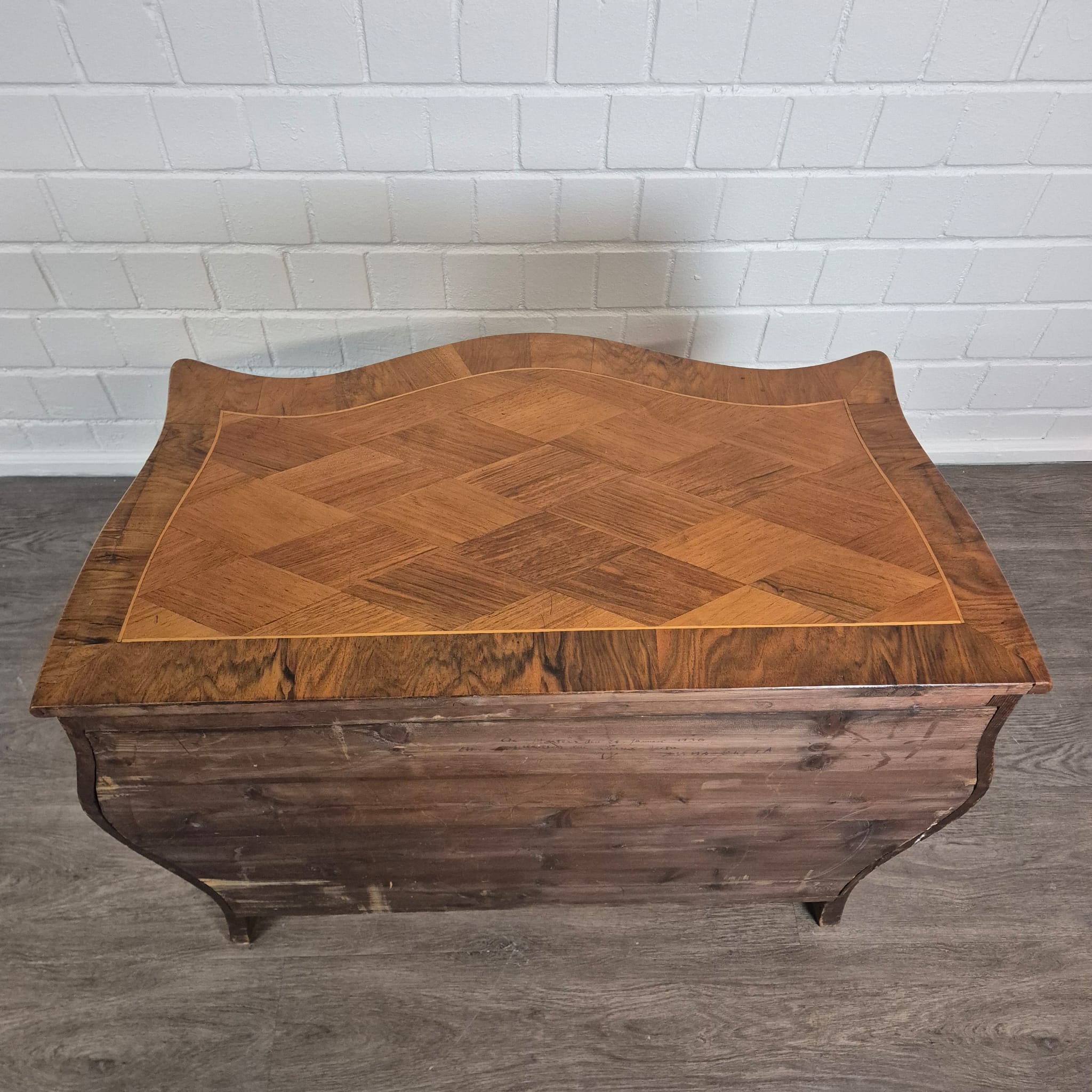 Kommode Dresdener Barock Historismus 1880 Nussbaum – Bild 22