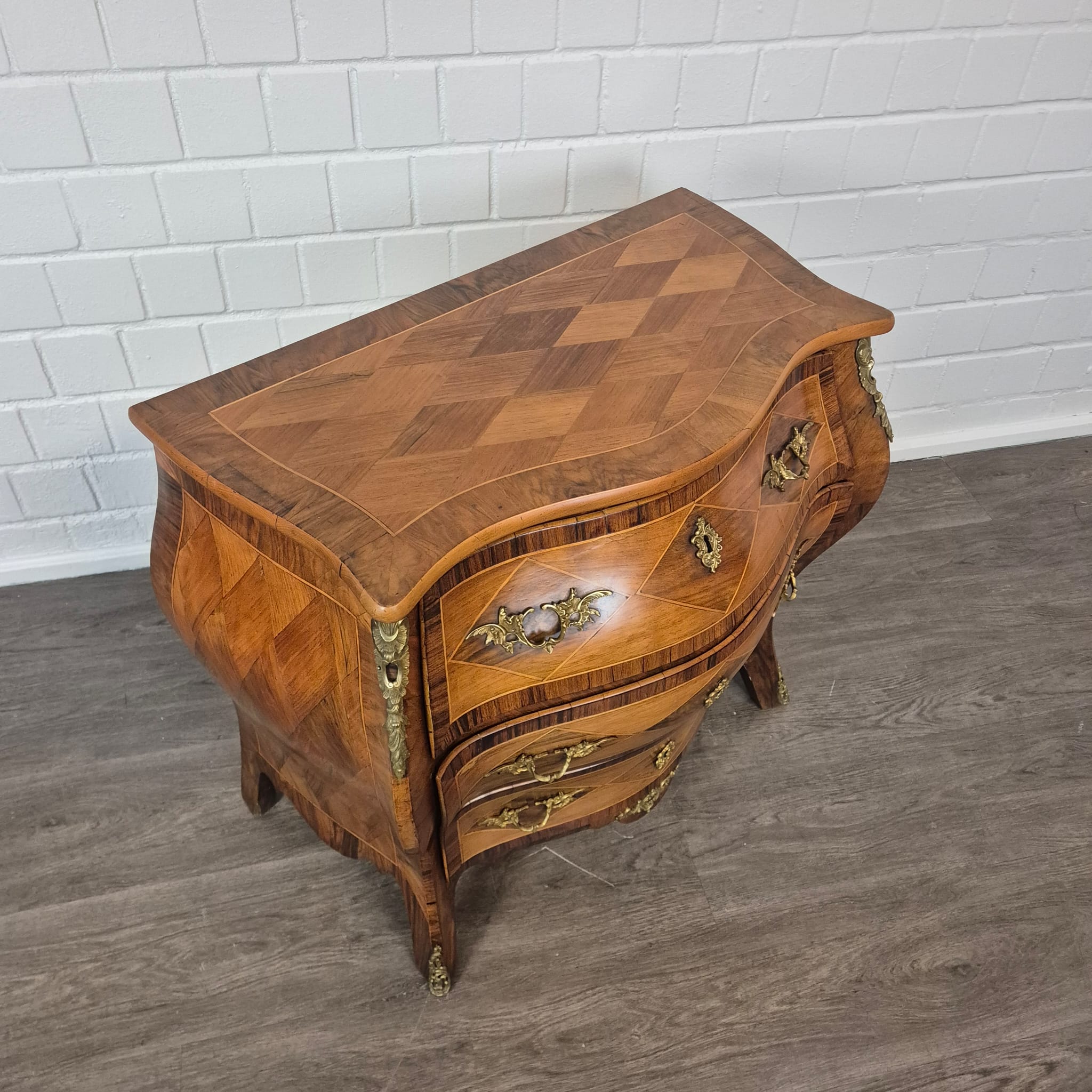 Kommode Dresdener Barock Historismus 1880 Nussbaum – Bild 9