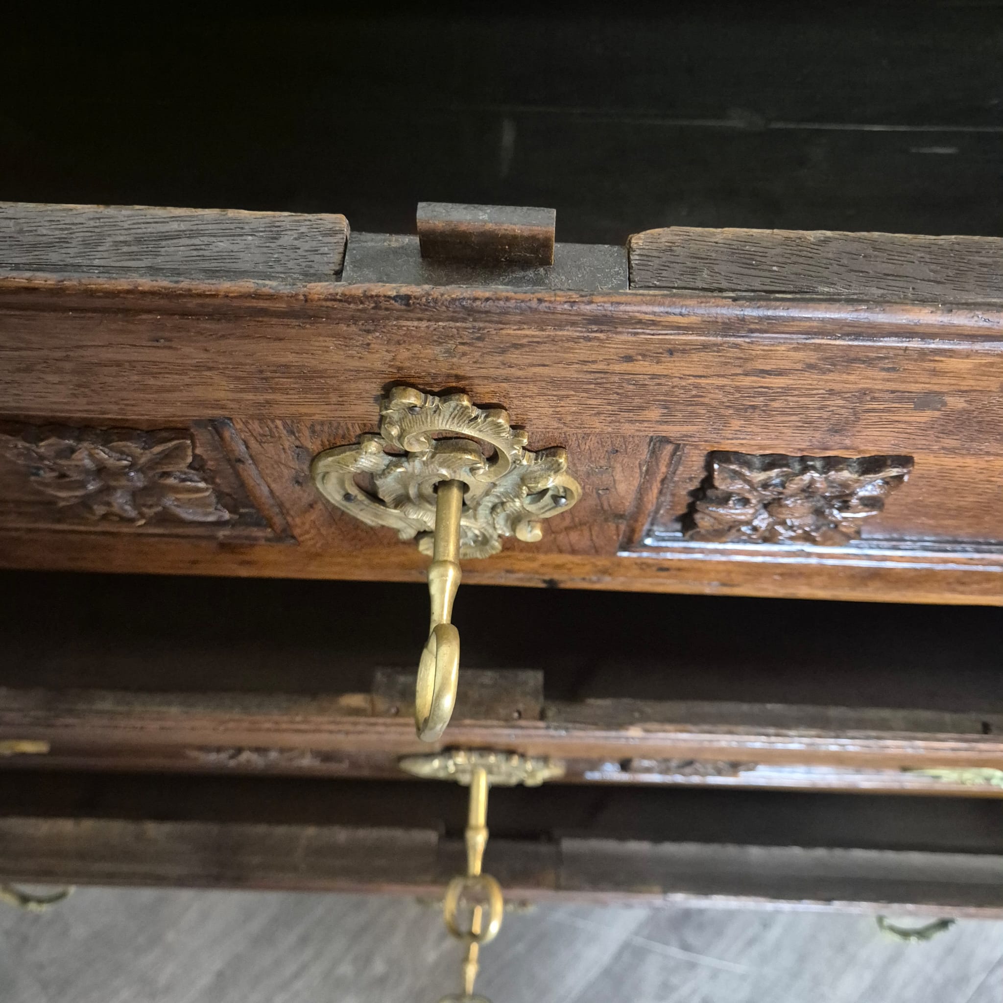 Sekretär Barock 1770 Eiche – Bild 24