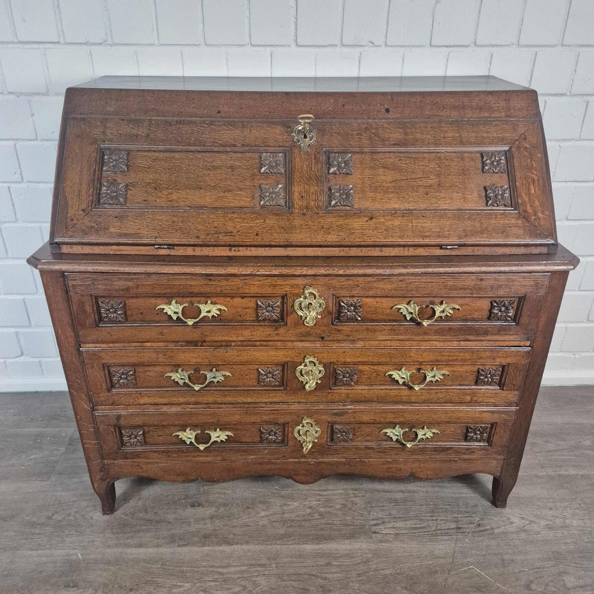 Sekretär Barock 1770 Eiche – Bild 3
