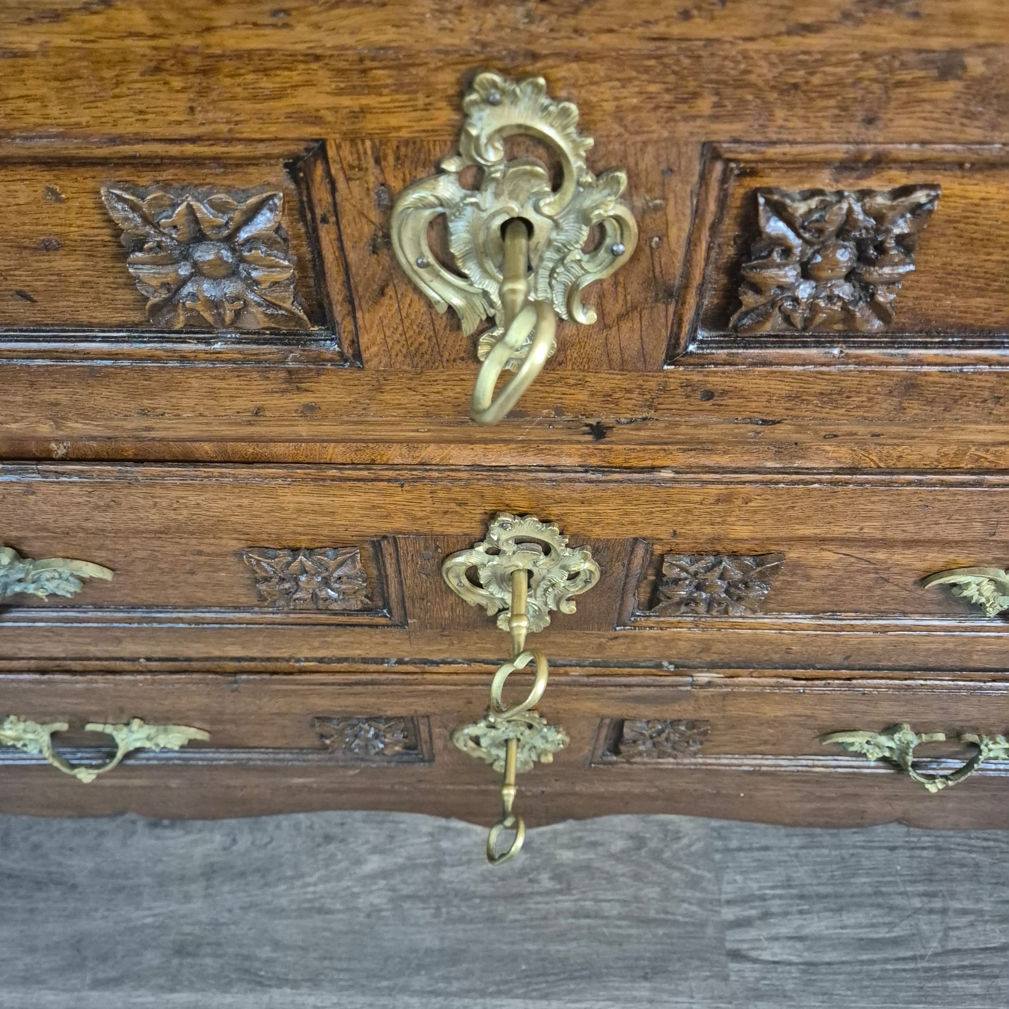 Sekretär Barock 1770 Eiche – Bild 13