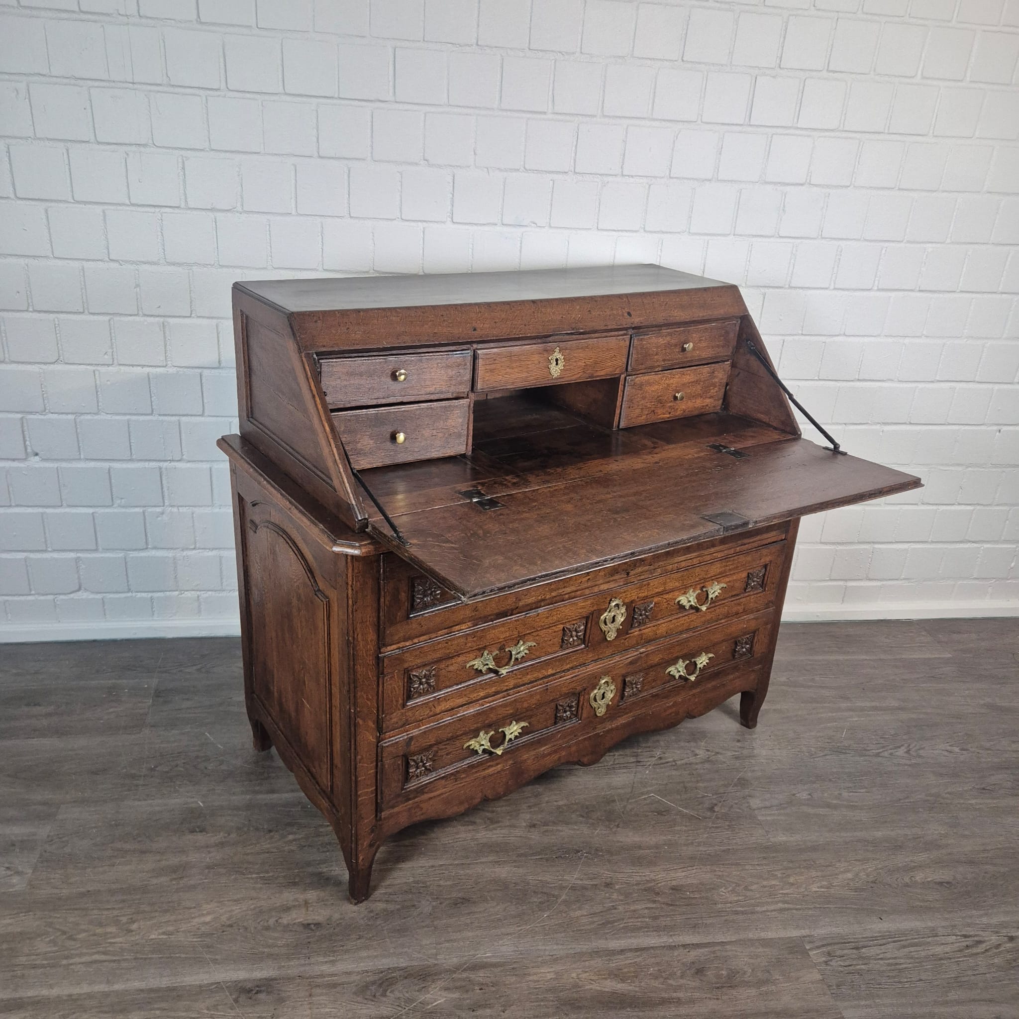 Sekretär Barock 1770 Eiche – Bild 17