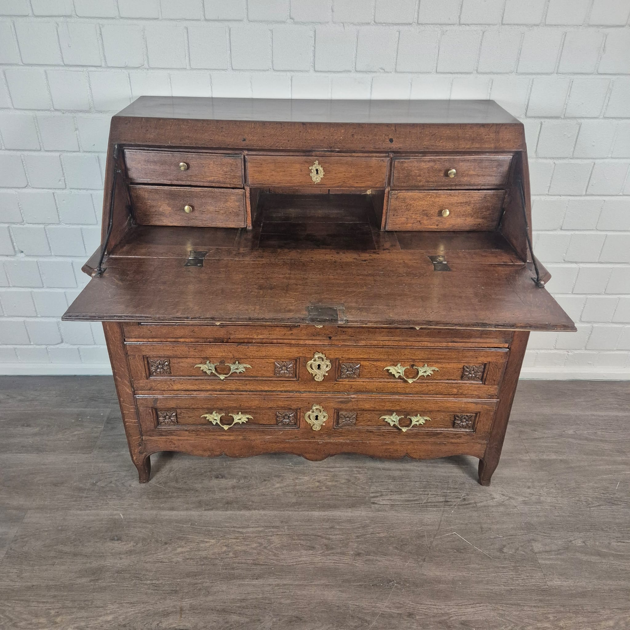 Sekretär Barock 1770 Eiche – Bild 18