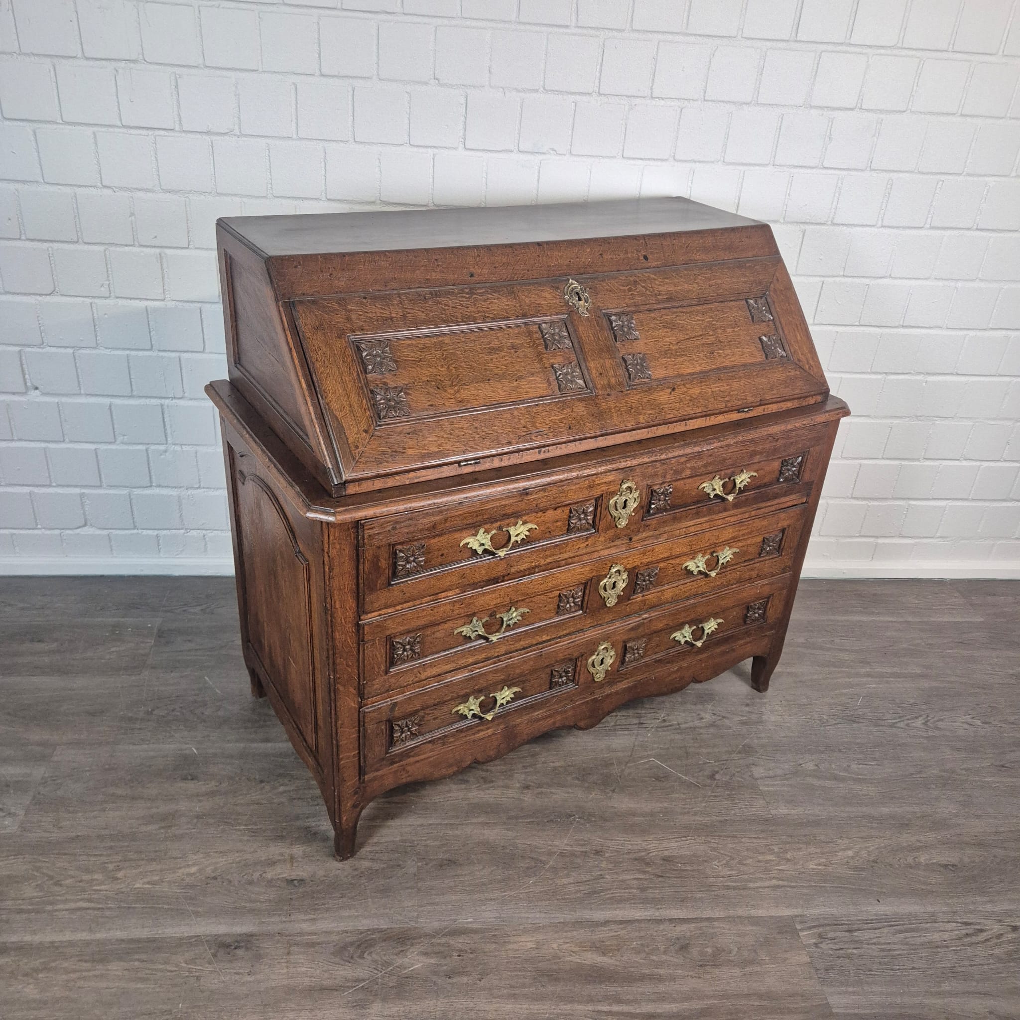 Sekretär Barock 1770 Eiche – Bild 5