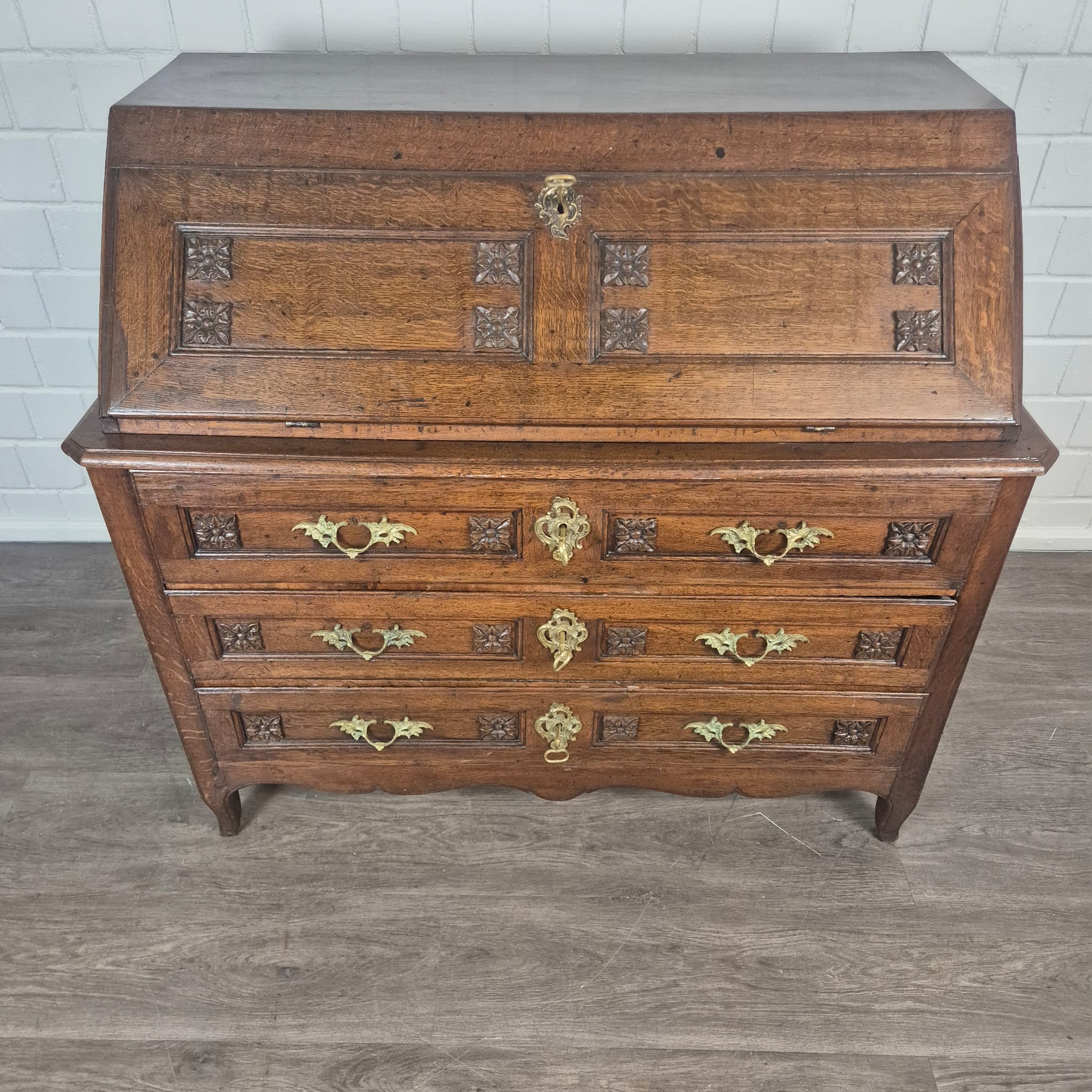 Sekretär Barock 1770 Eiche – Bild 4