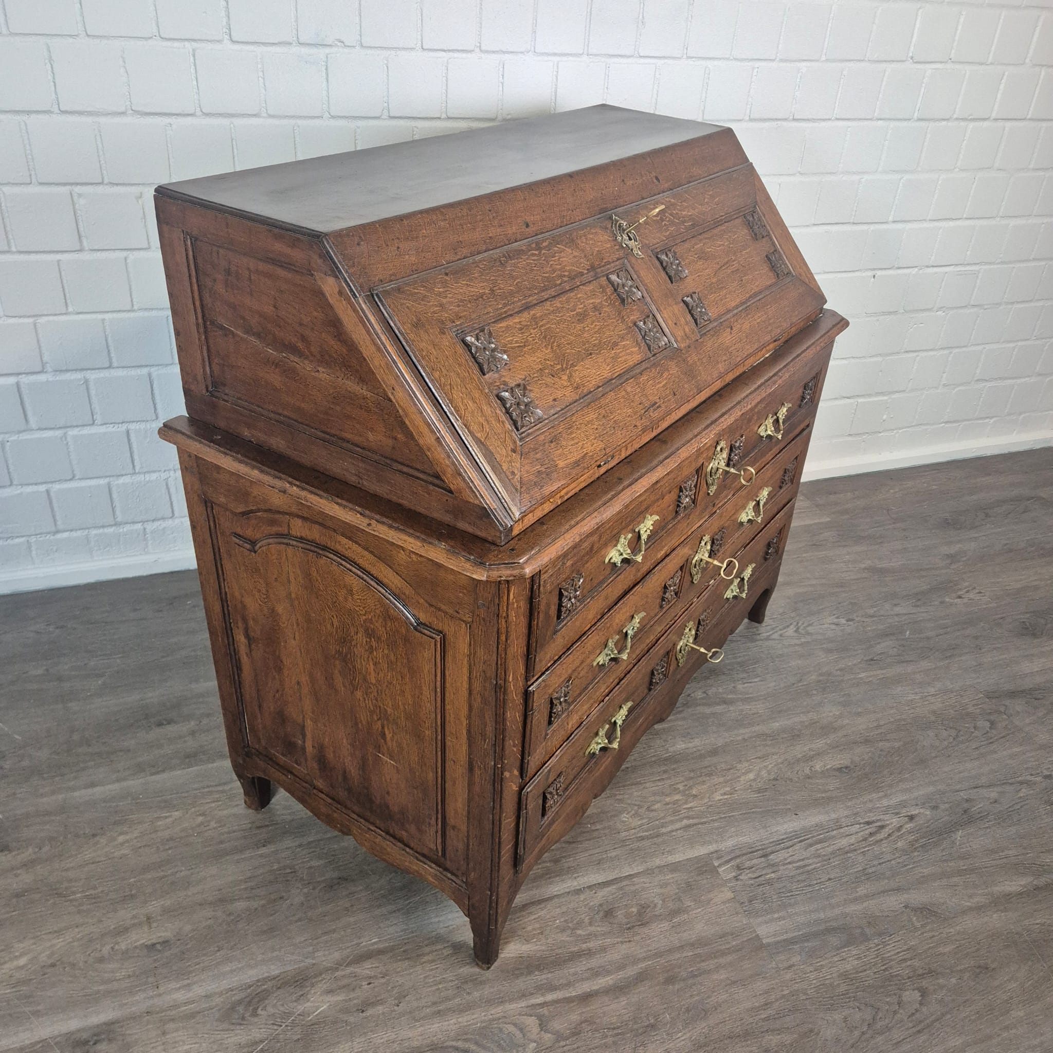 Sekretär Barock 1770 Eiche – Bild 6