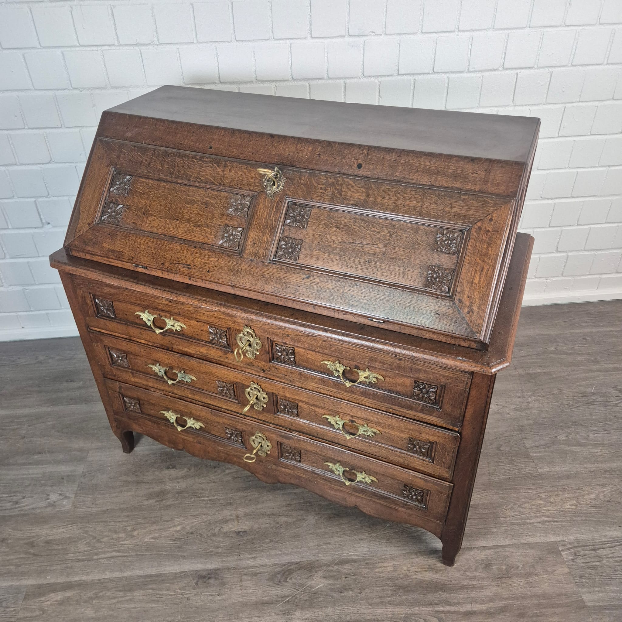 Sekretär Barock 1770 Eiche – Bild 8