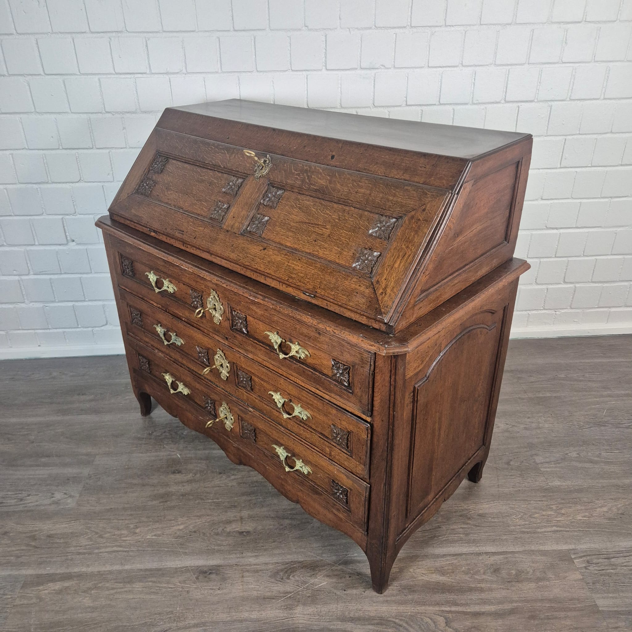 Sekretär Barock 1770 Eiche – Bild 7