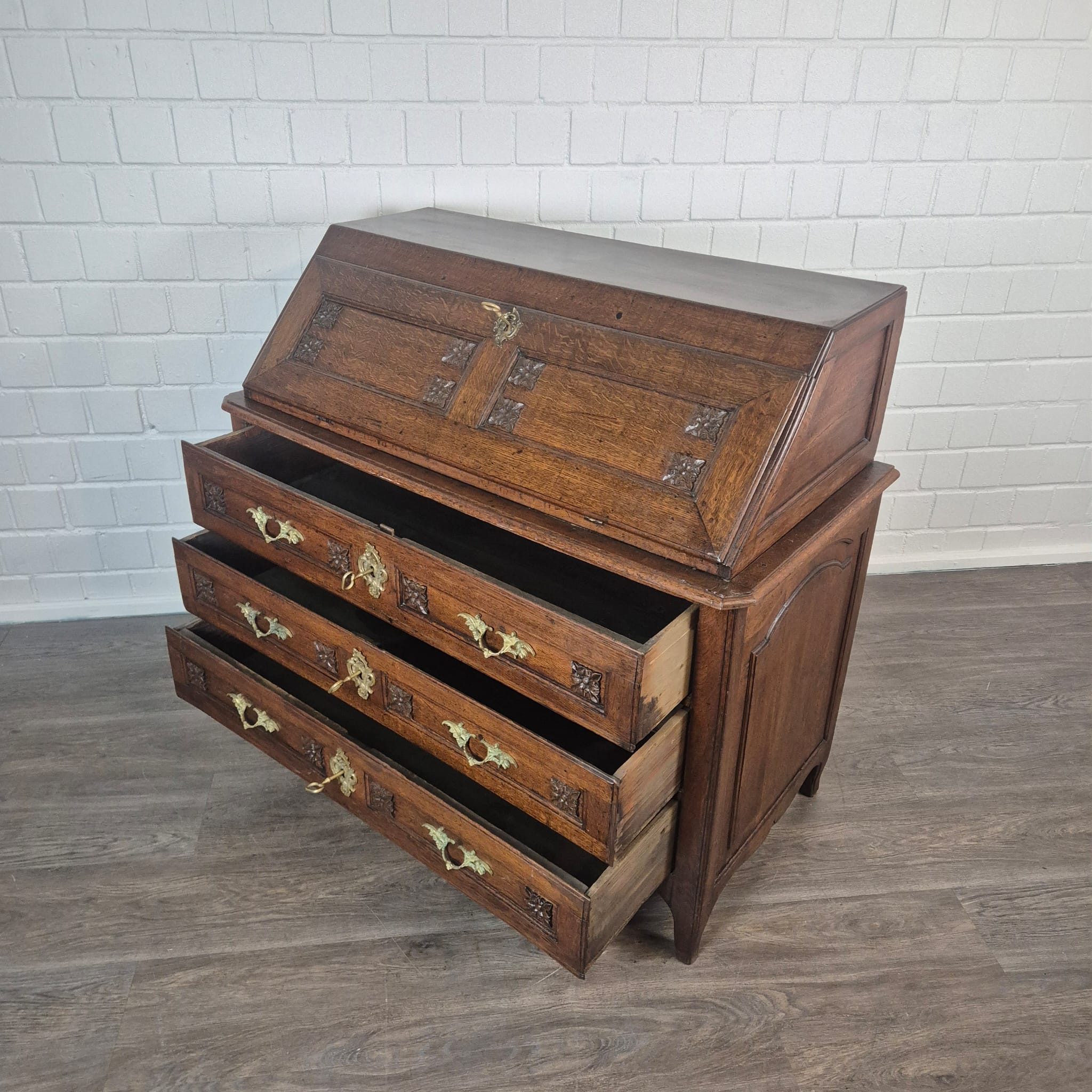 Sekretär Barock 1770 Eiche – Bild 23