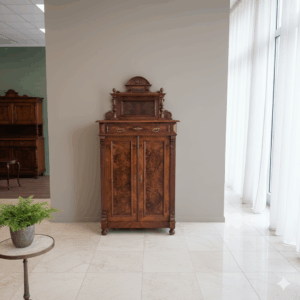 Vertiko mit Aufsatz Gründerzeit 1880 Nussbaum